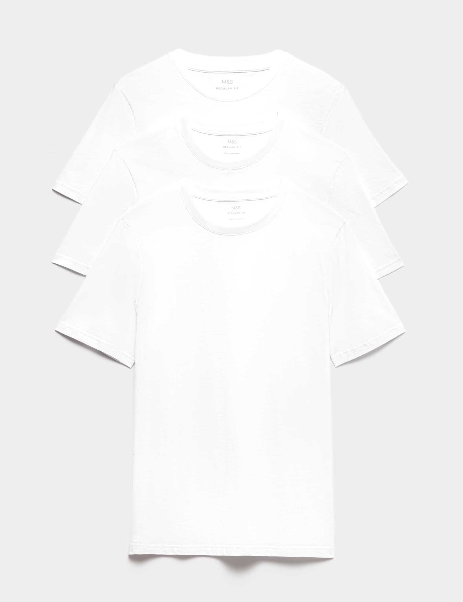 3 Pack Pure Cotton Crew Neck T-Shirts - image 5