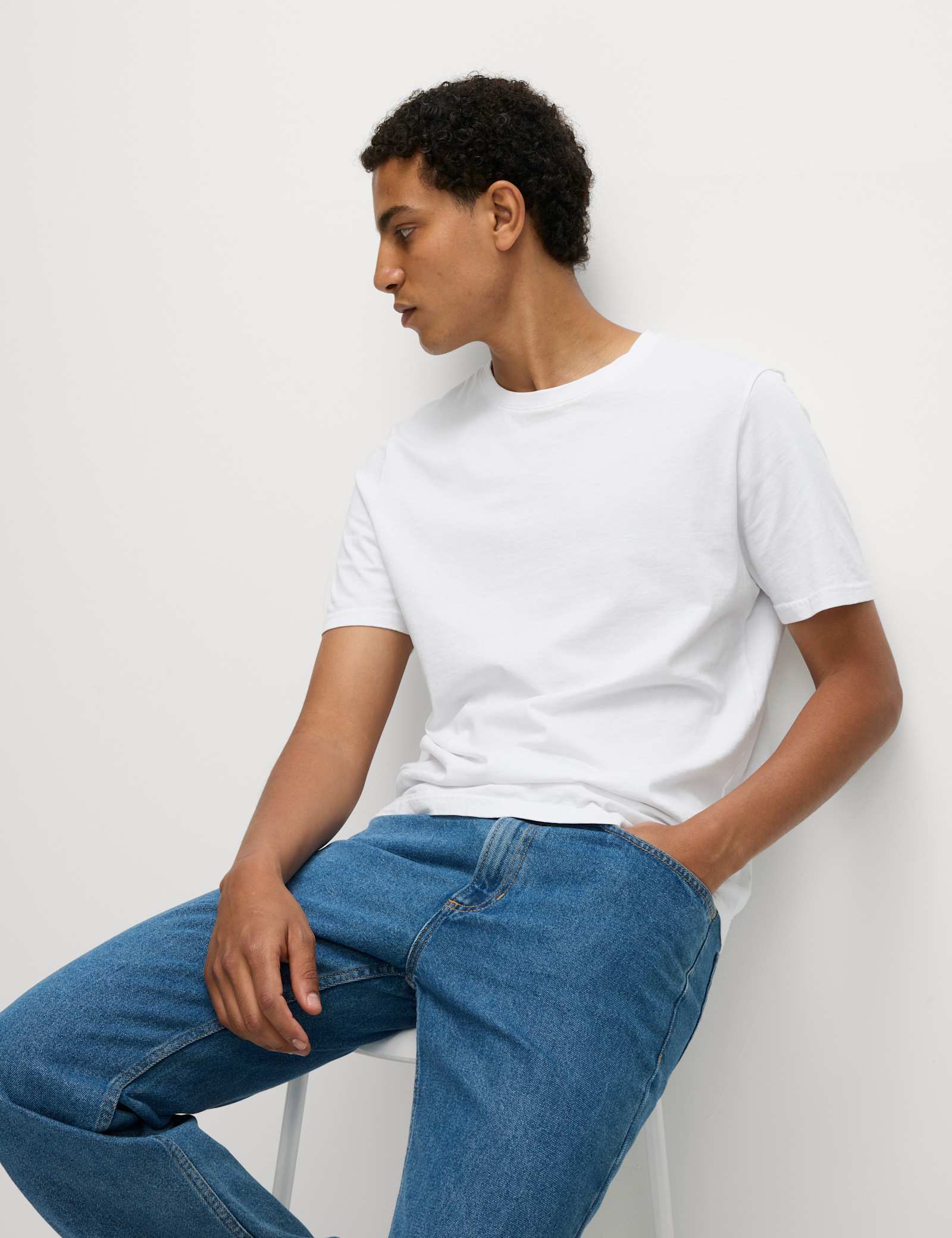 3 Pack Pure Cotton Crew Neck T-Shirts - image 1