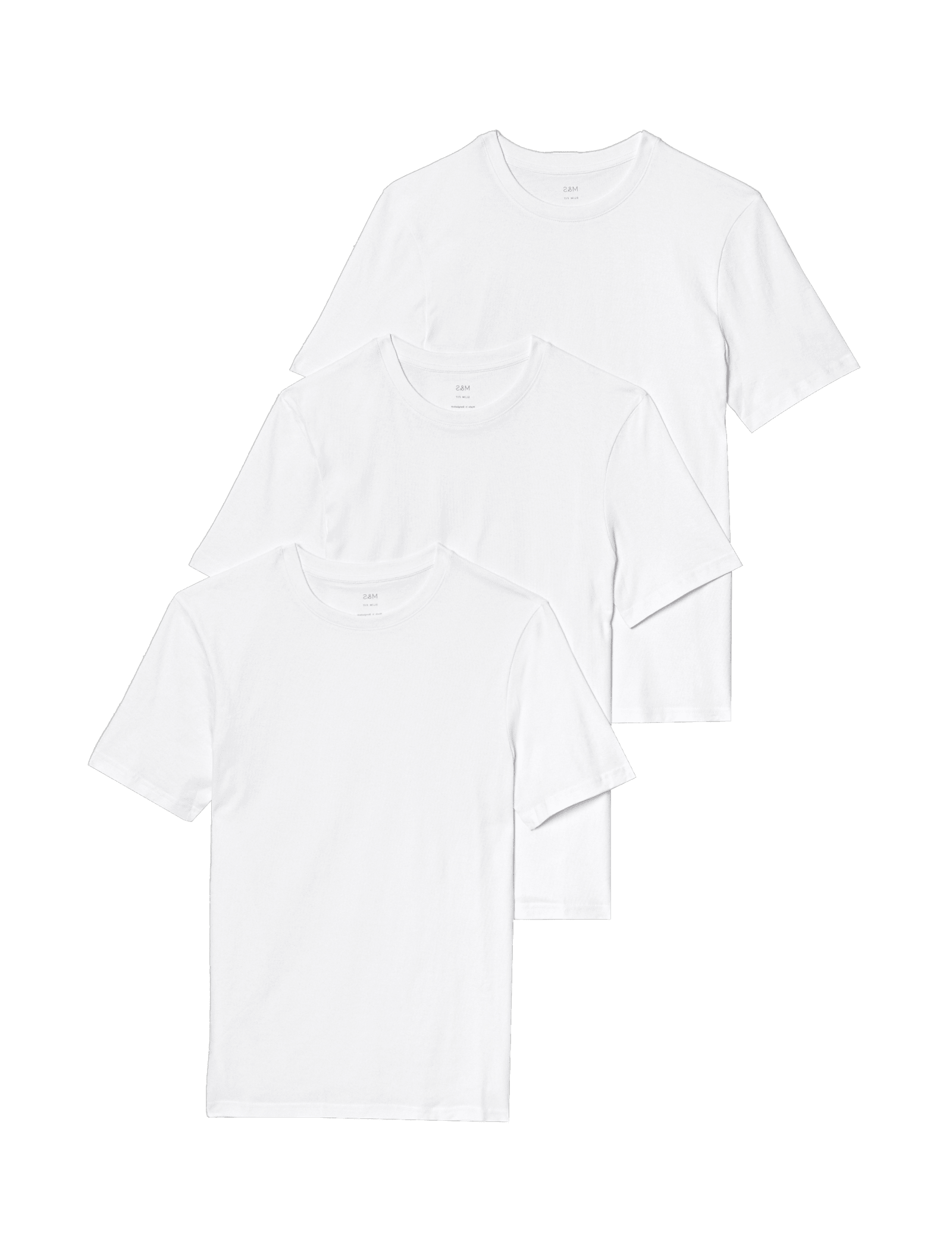 3pk Slim Fit Pure Cotton Crew Neck T-Shirts - image 5