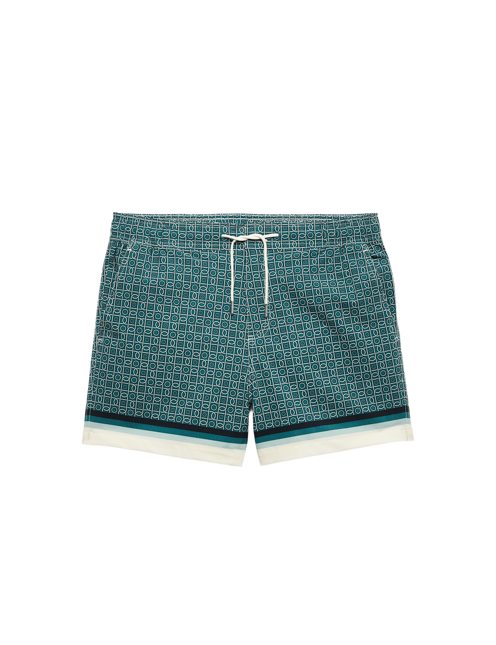 Quick Dry Geometric Print Swim Shorts - image 5