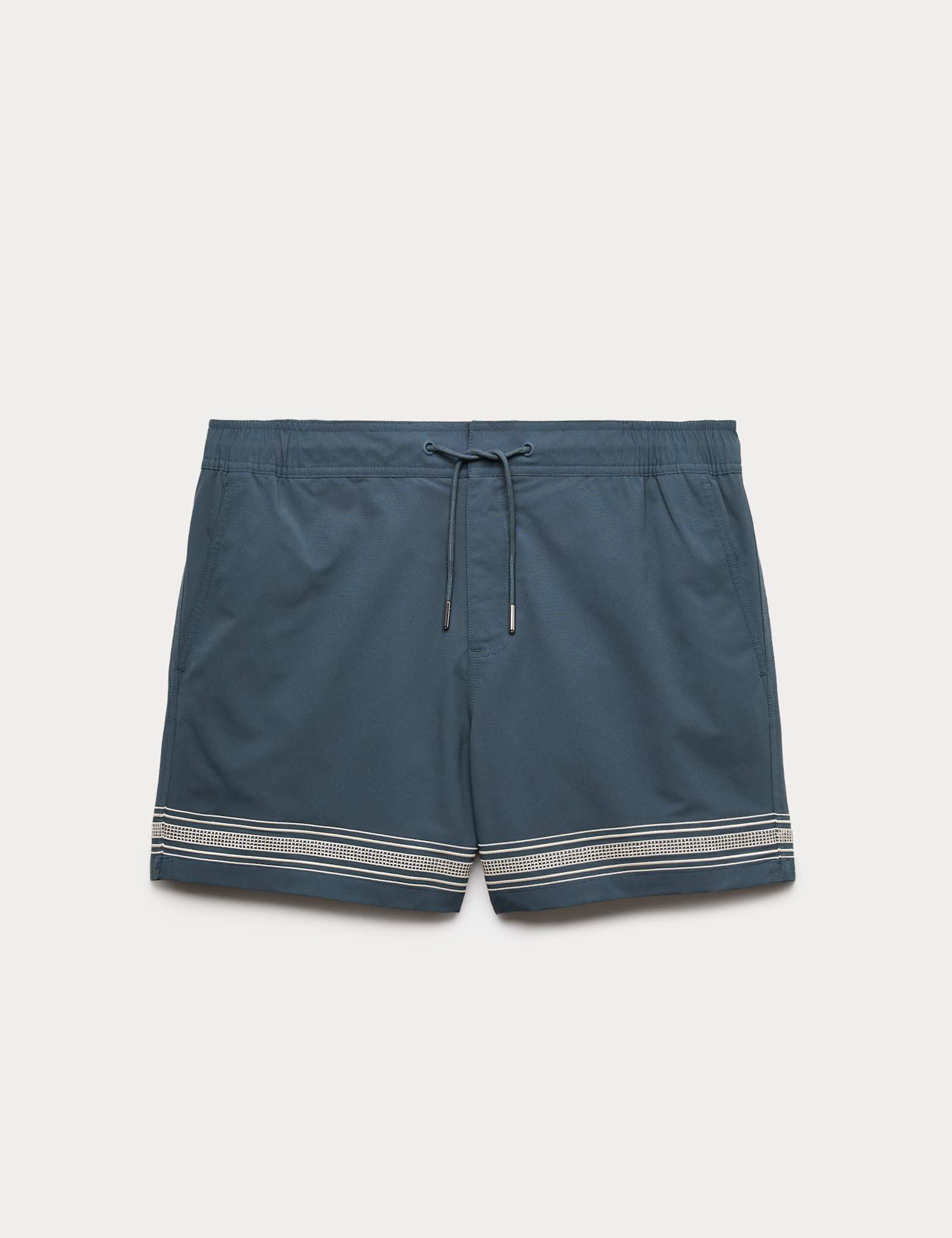 Border Embroidered Swim Shorts - image 1