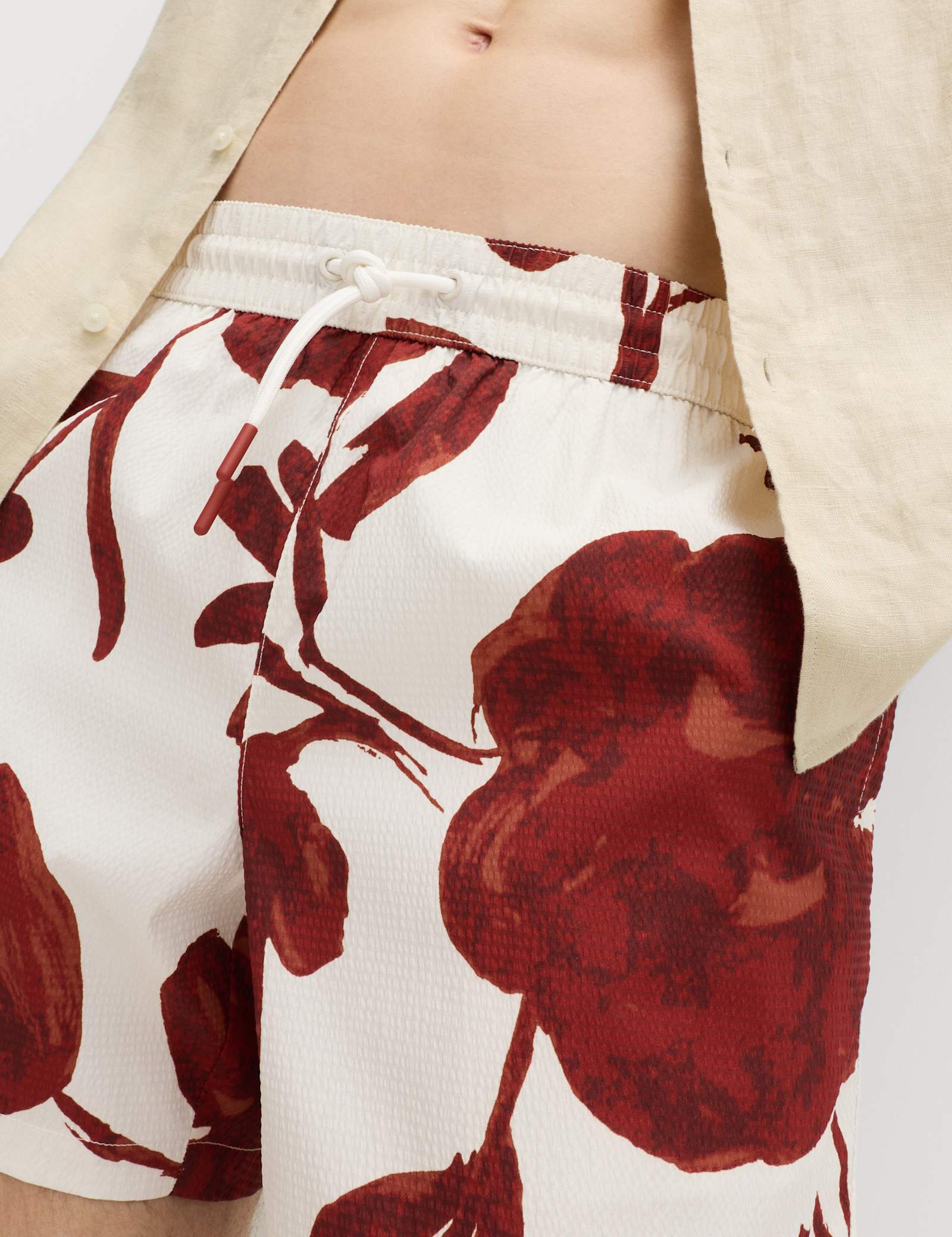 Quick Dry Textured Floral Swim Shorts - image 5