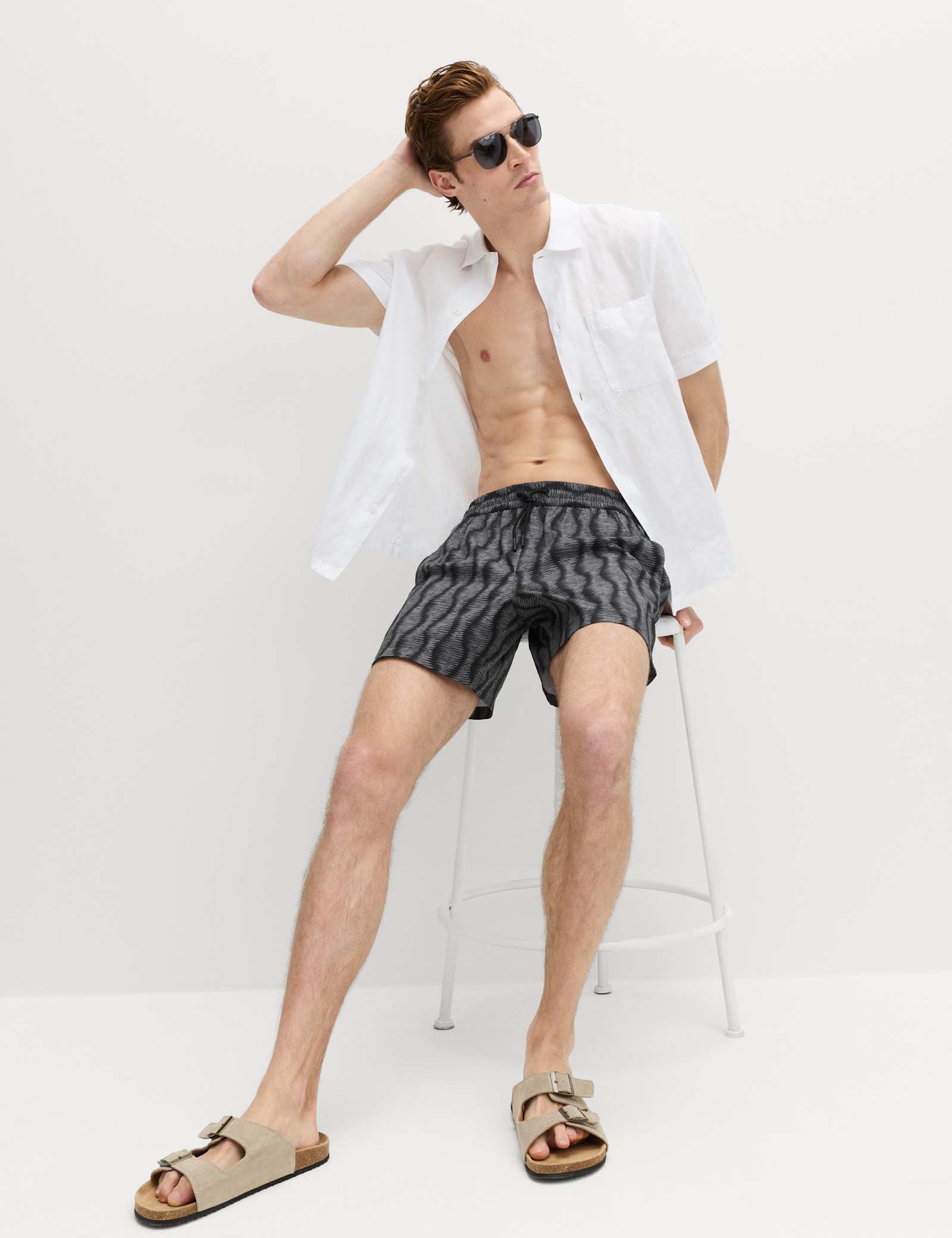 Quick Dry Printed Swim Shorts - image 5