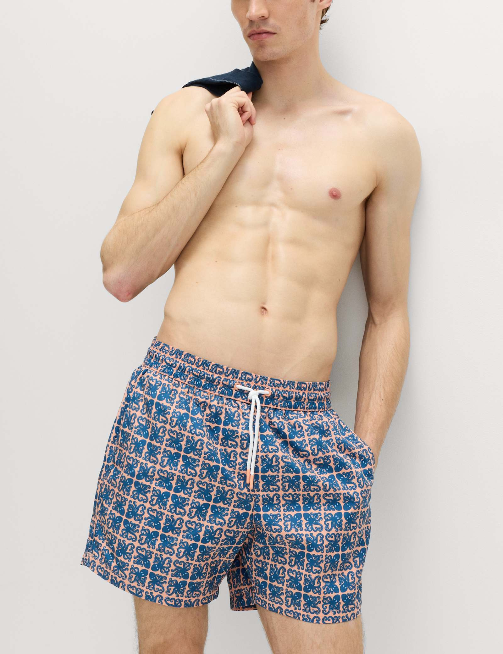 Quick Dry Geometric Print Swim Shorts - image 2