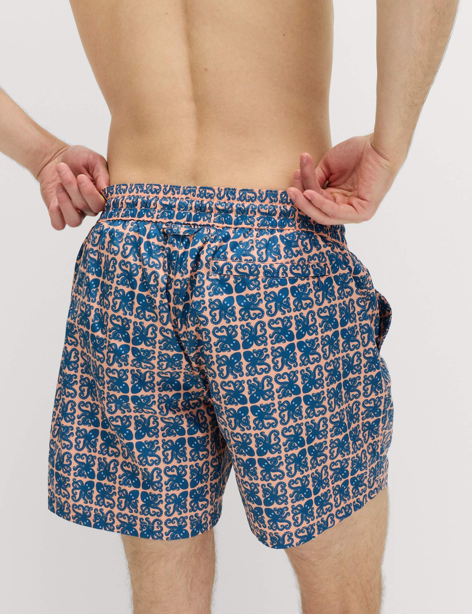 Quick Dry Geometric Print Swim Shorts - image 5