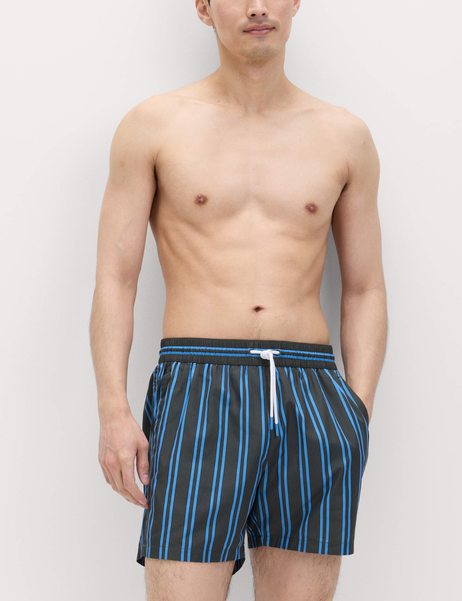 Quick Dry Striped Swim Shorts - image 4