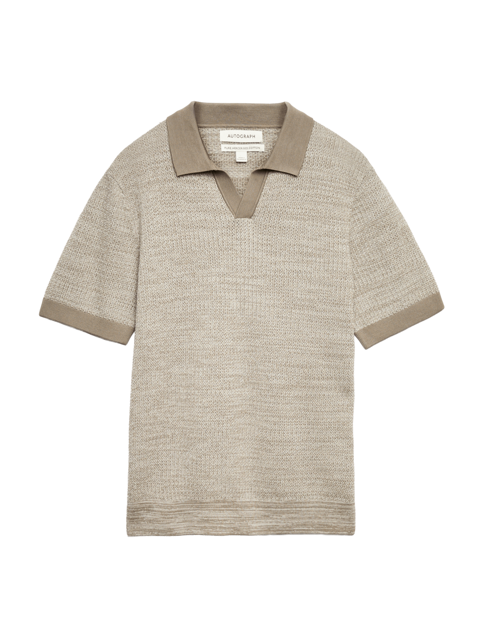 Pure Cotton Twisted Stitch Knitted Polo - image 4
