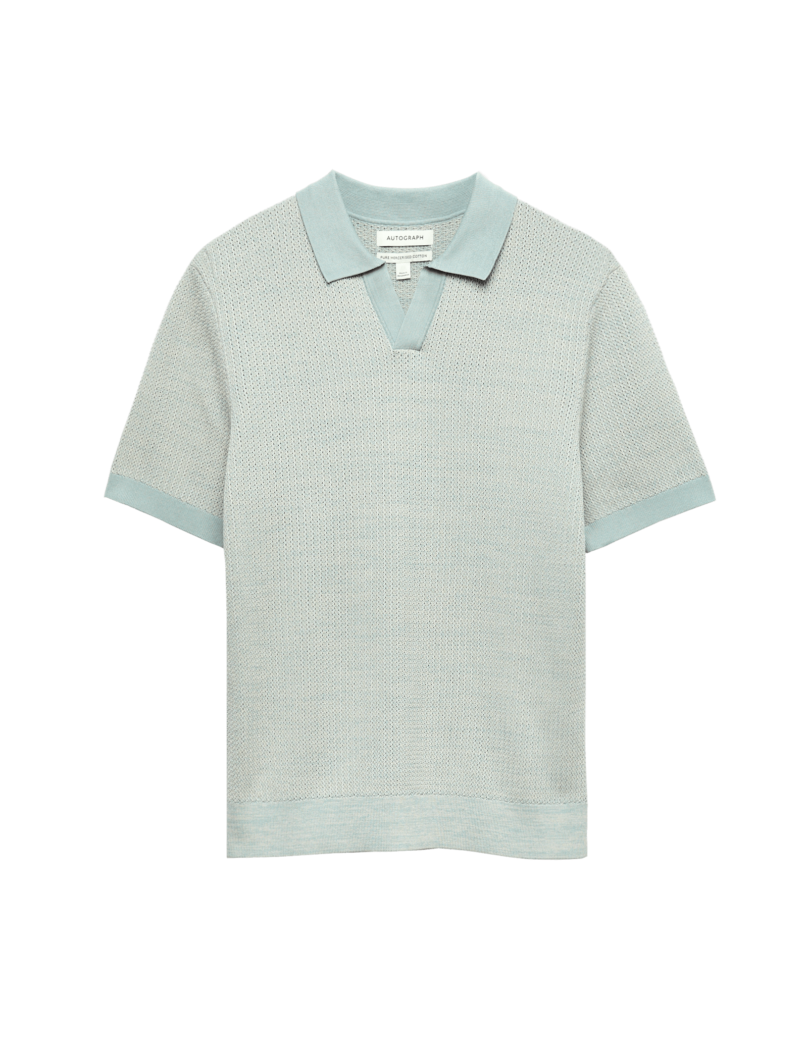 Pure Cotton Twisted Stitch Knitted Polo - image 5