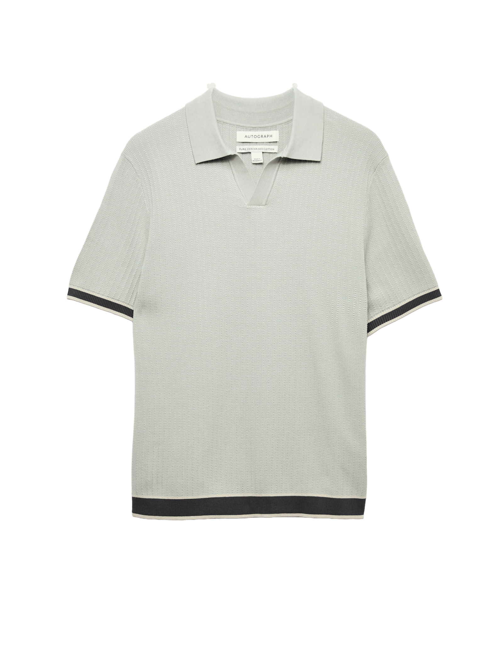 Pure Cotton Knitted Polo Shirt - image 3