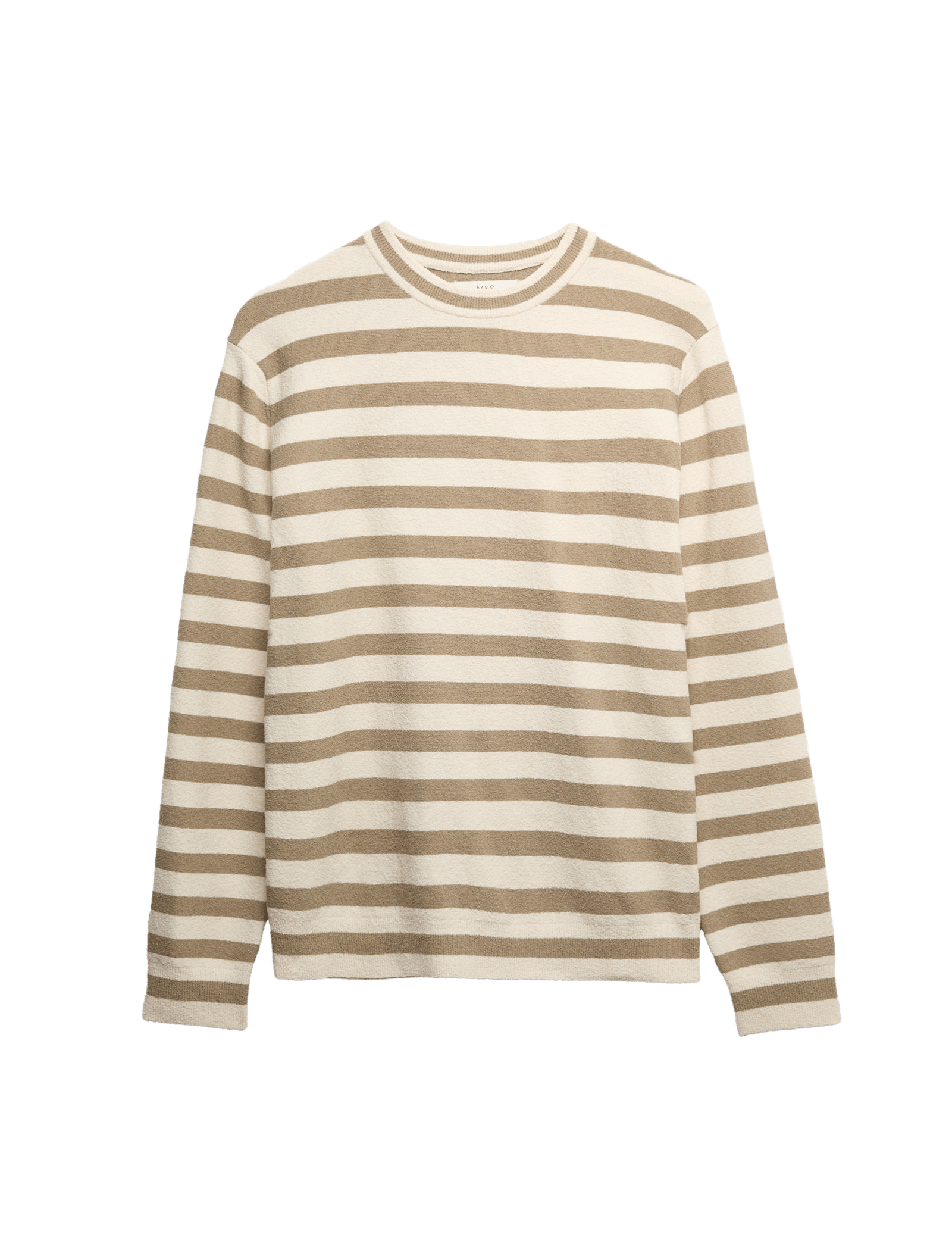 Cotton Rich Boucle Striped Crew Neck Jumper - image 5