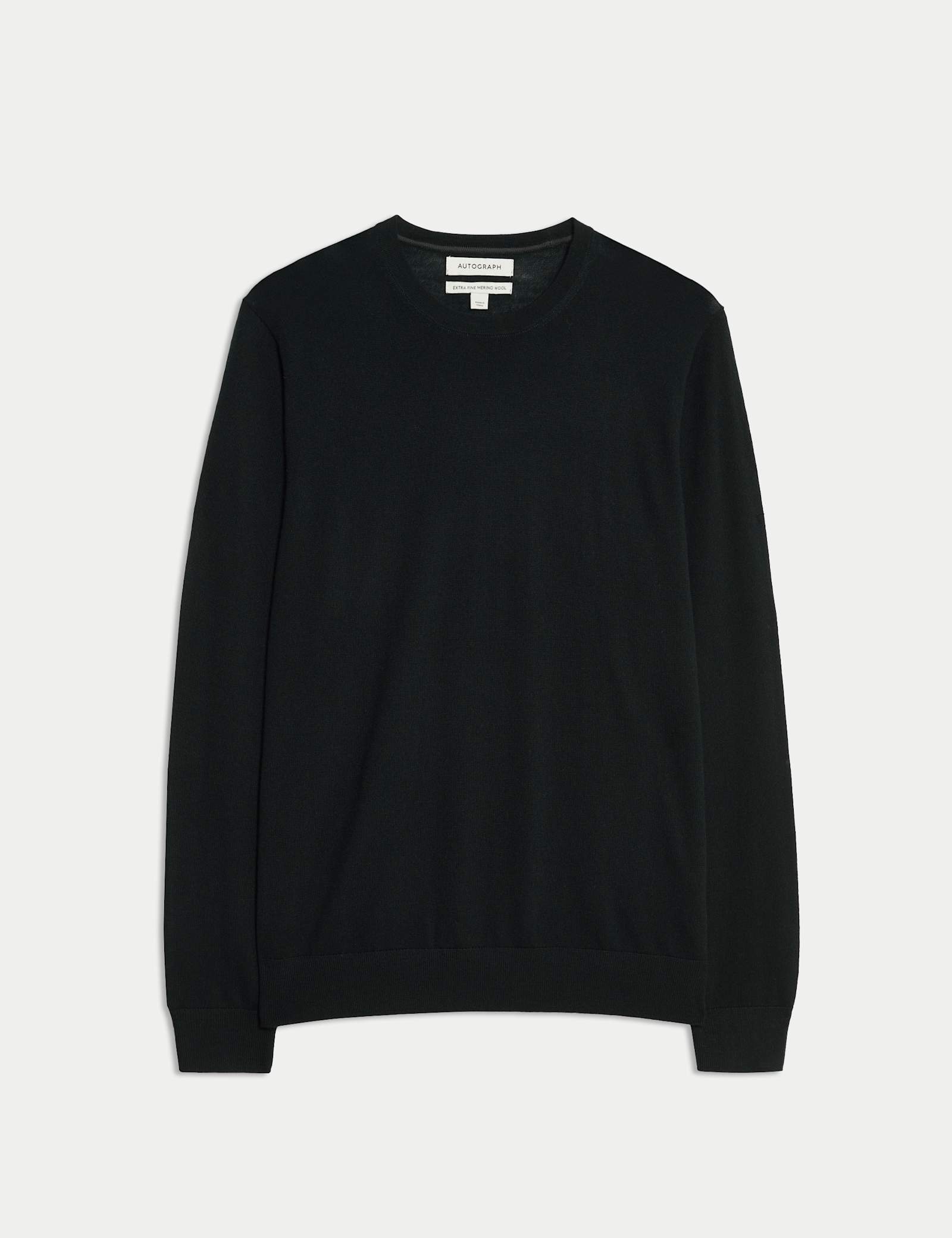 Pure Extra Fine Merino Wool Crew Neck Jumper - image 1