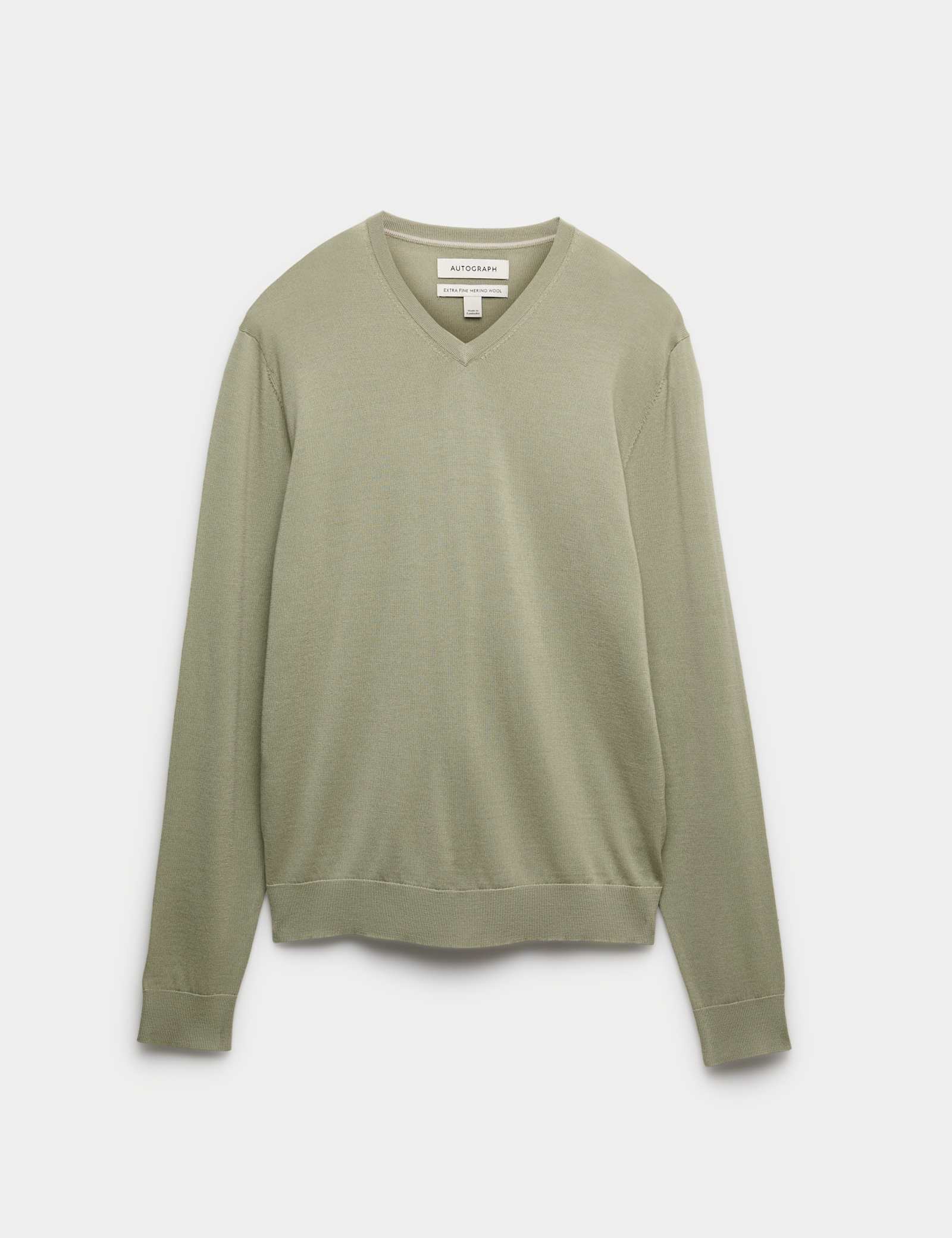 Pure Extra Fine Merino Wool V-Neck Jumper - image 2