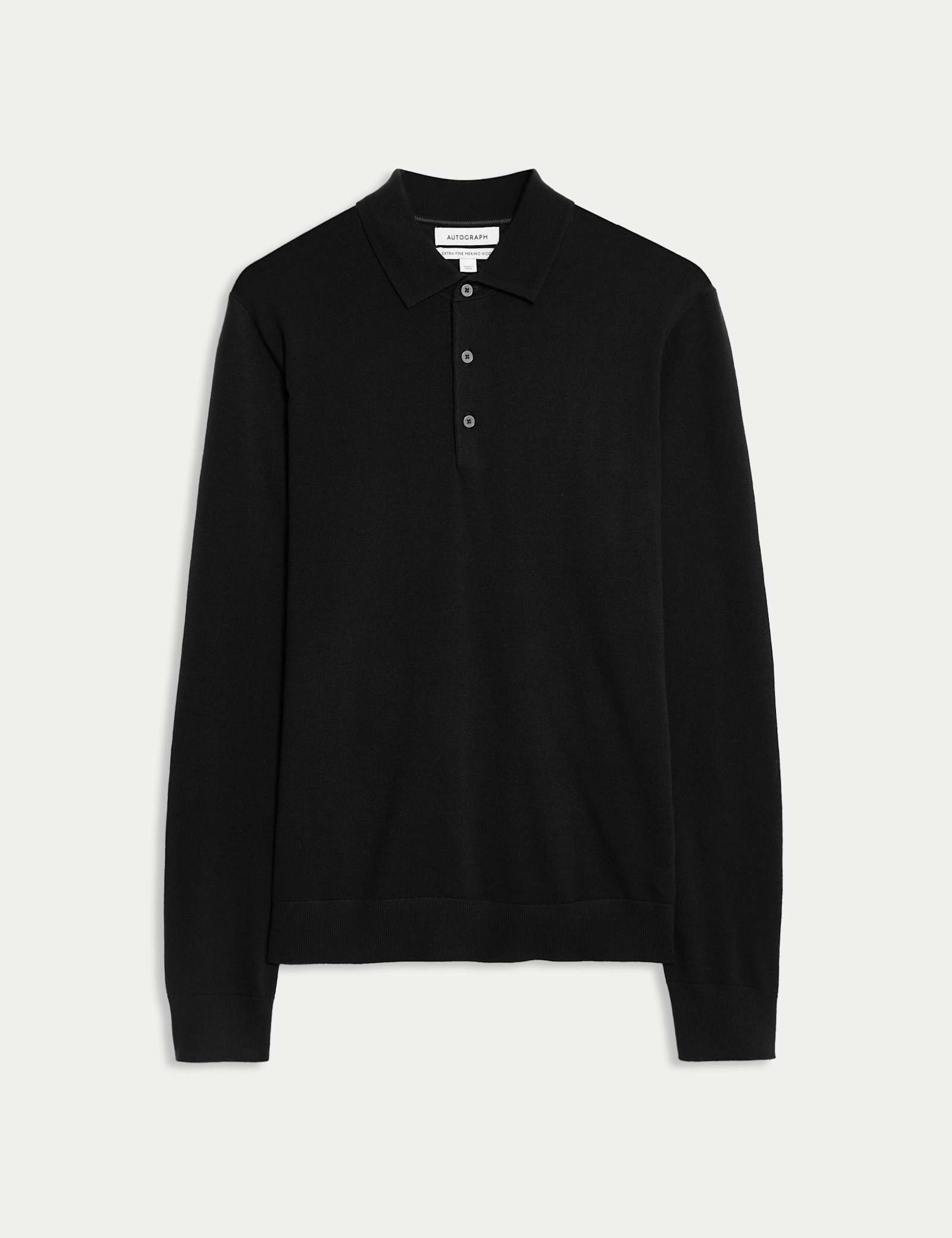 Pure Extra Fine Merino Wool Polo Shirt - image 3