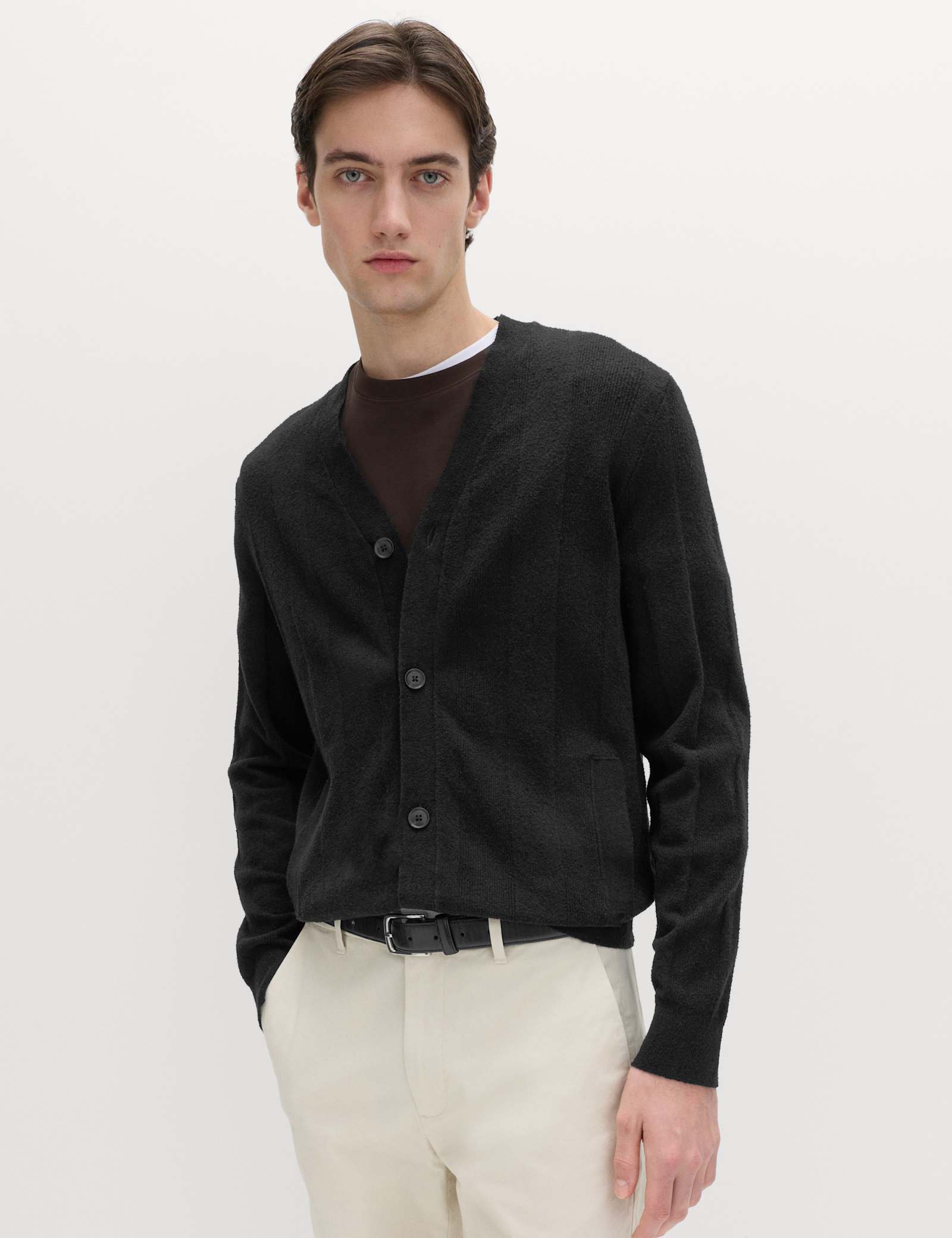 Cotton Rich Boucle Knitted Cardigan - image 3
