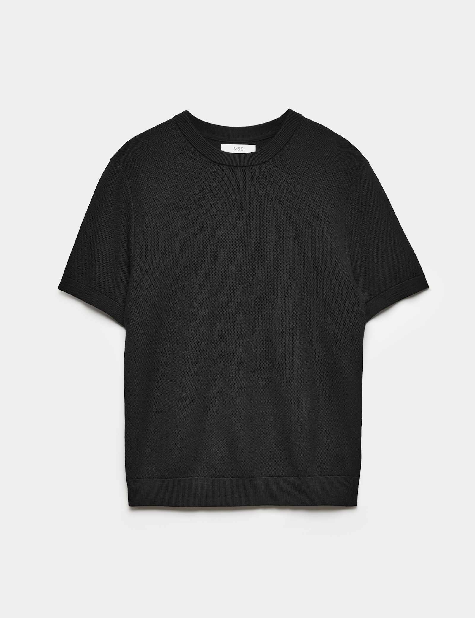 Cotton Rich Textured Knitted T-Shirt - image 3
