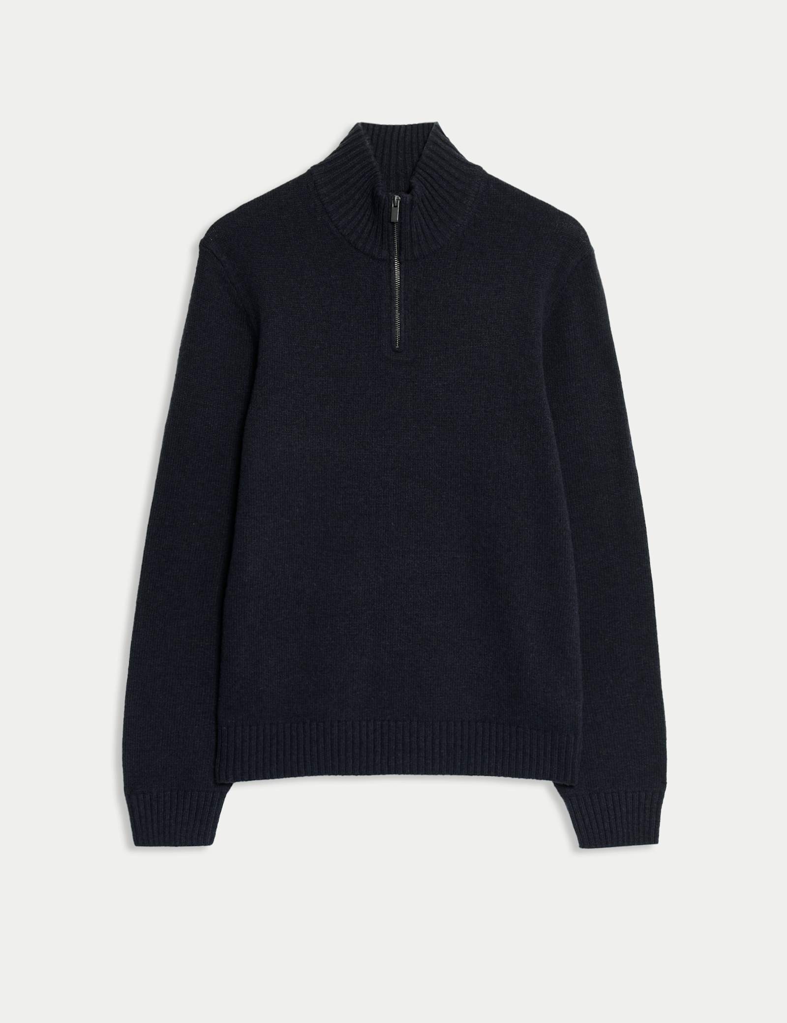 Lambswool Blend Half Zip Jumper - image 1