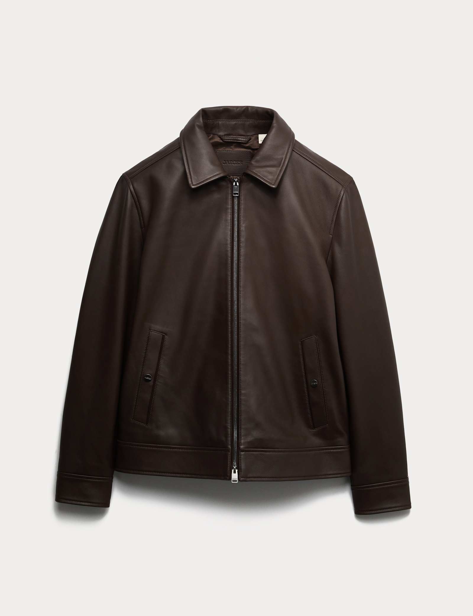 Leather Harrington Jacket - image 1