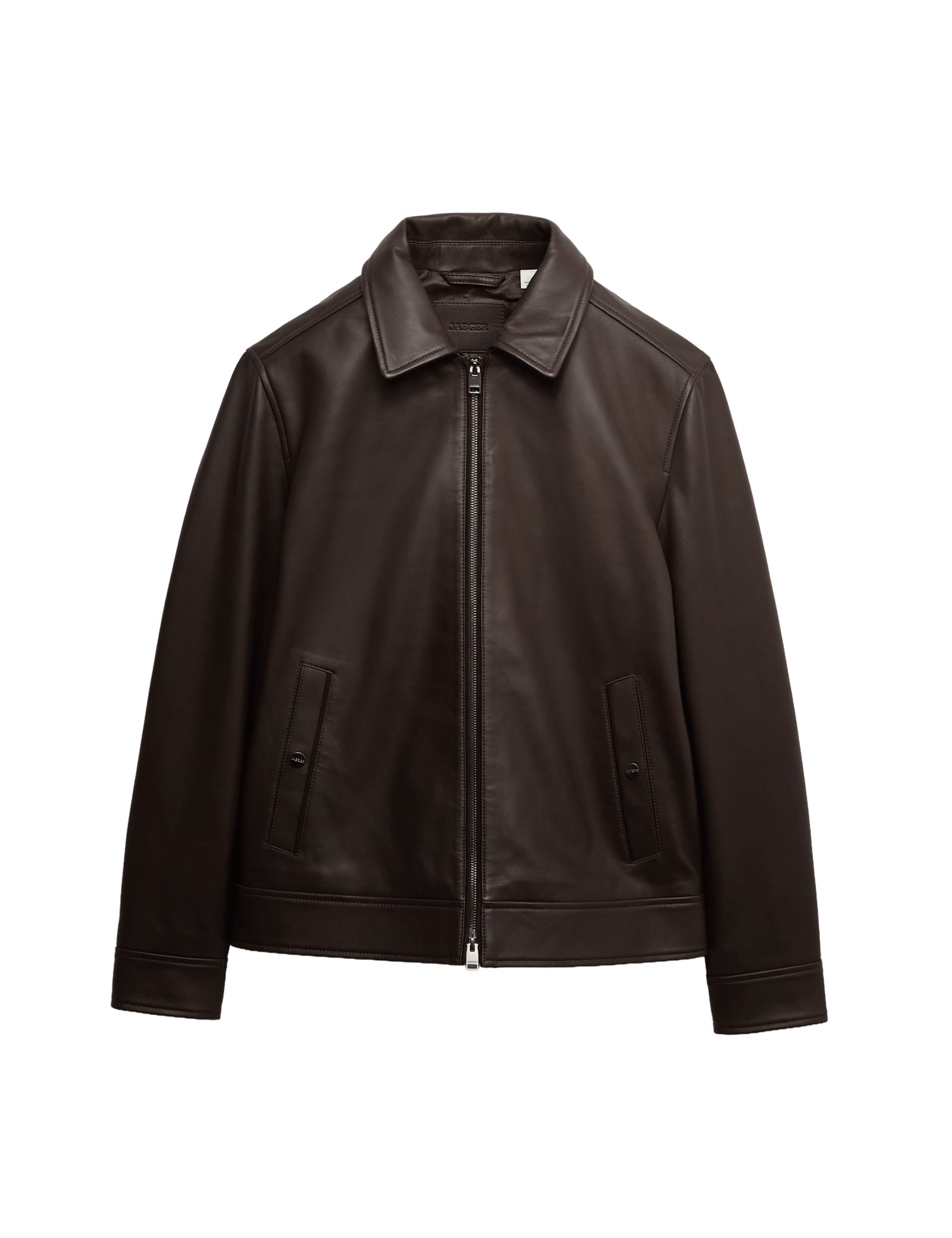 Leather Harrington Jacket - image 3