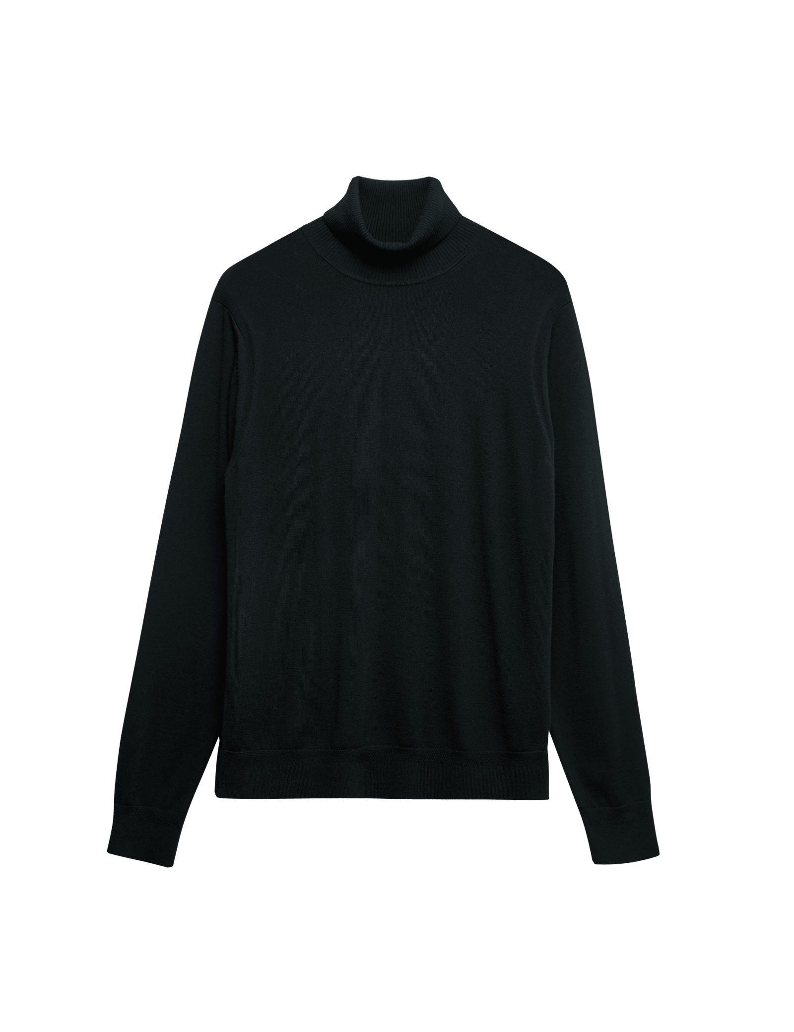 Extra Fine Merino Roll Neck Jumper with Silk - image 2