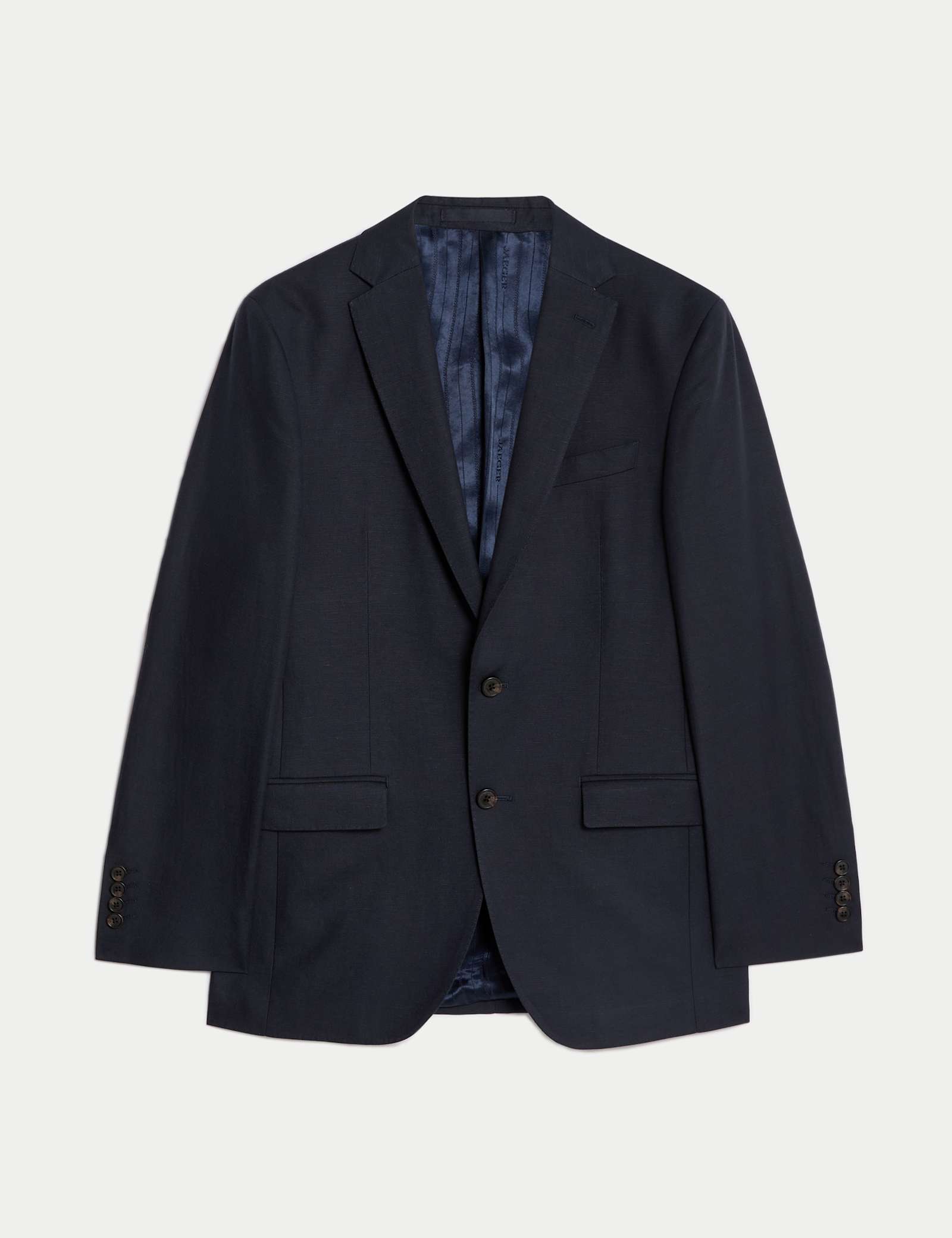 Tailored Fit Italian Silk & Linen Suit Jacket - image 2