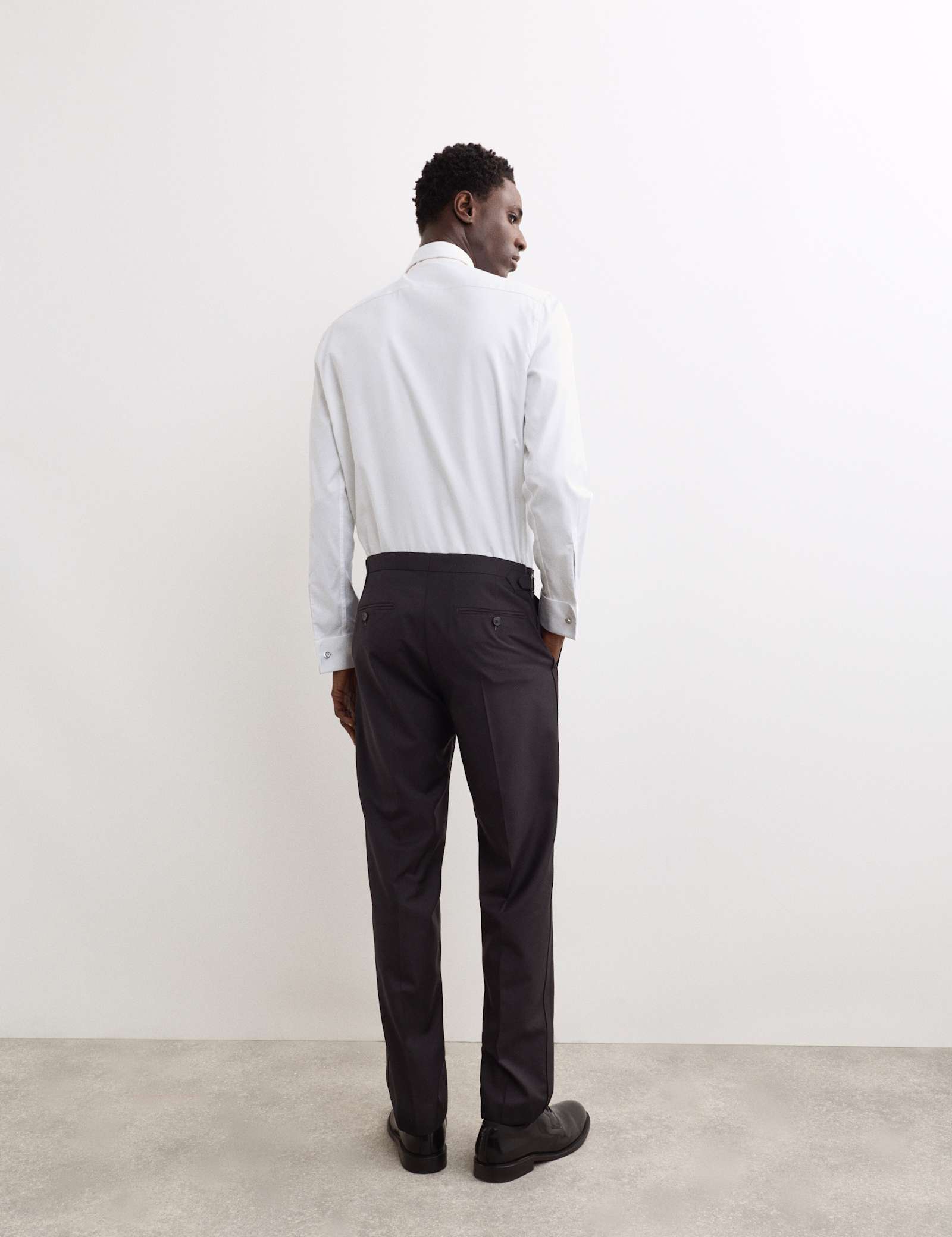 Tailored Fit Pure Wool Tuxedo Trousers - image 5