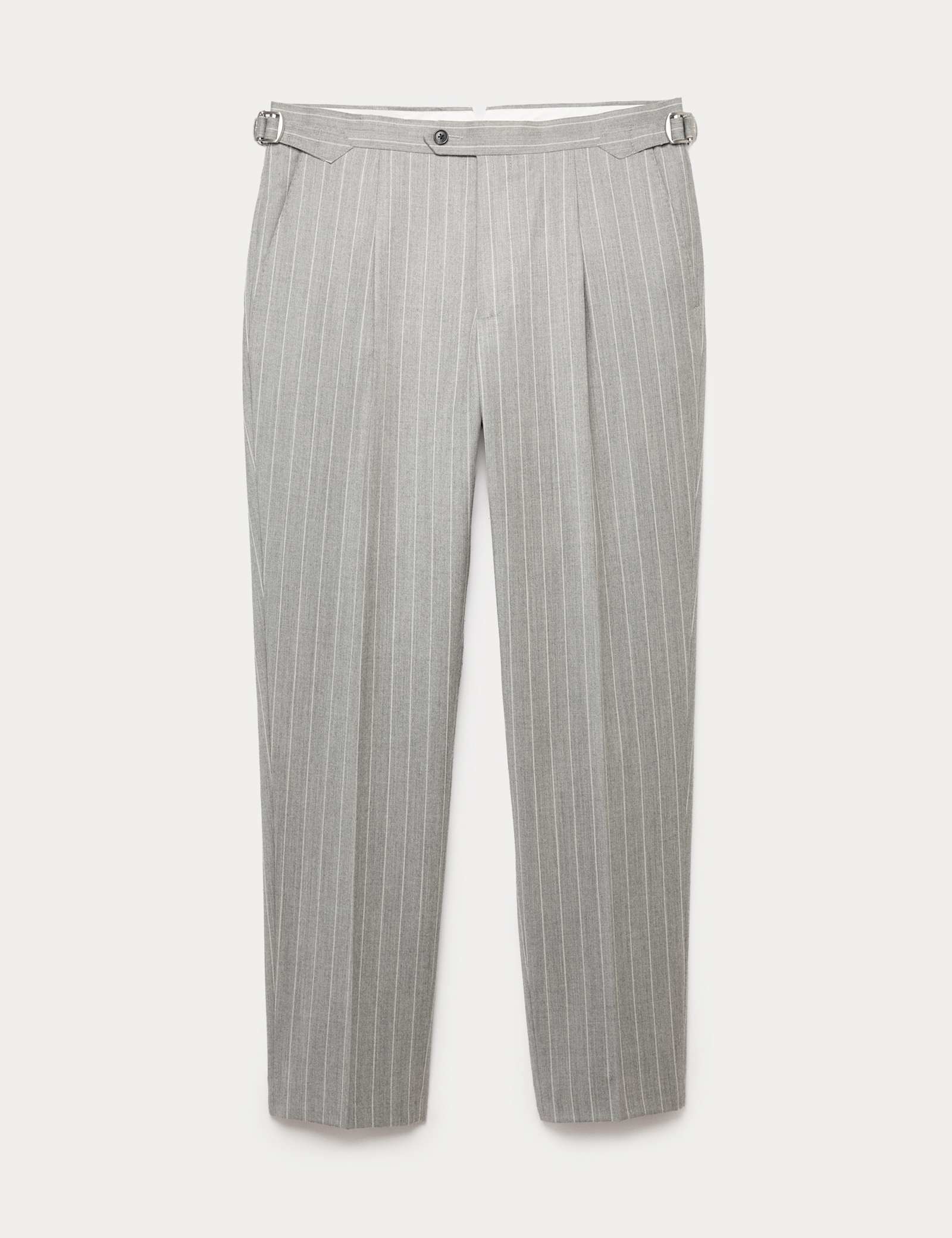 Tailored Fit Italian Wool Suit Trouser with Cashmere - image 1
