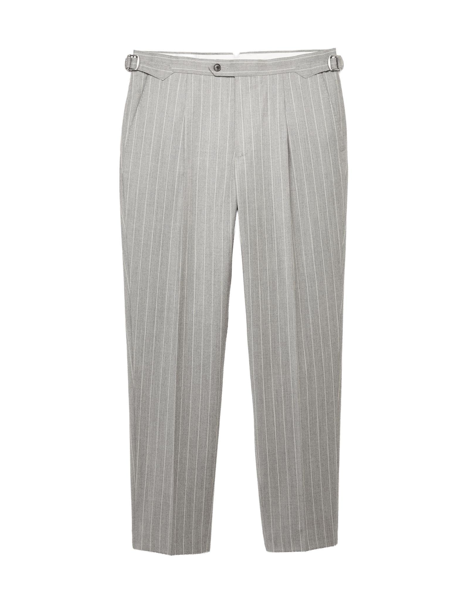 Tailored Fit Italian Wool Suit Trouser with Cashmere - image 3