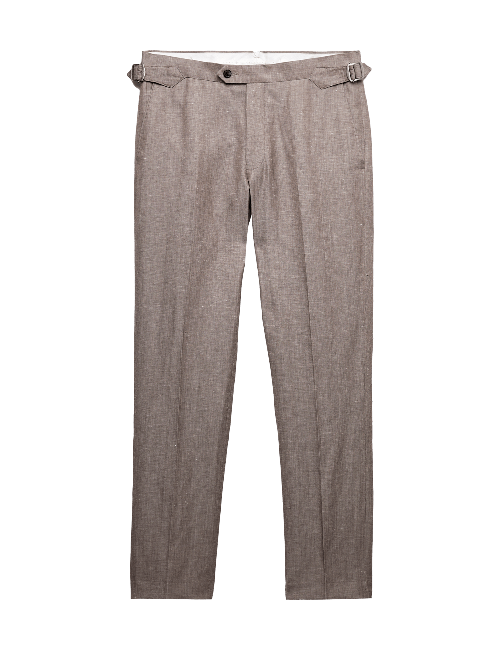 Tailored Fit Italian Wool Linen Blend Suit Trousers - image 3