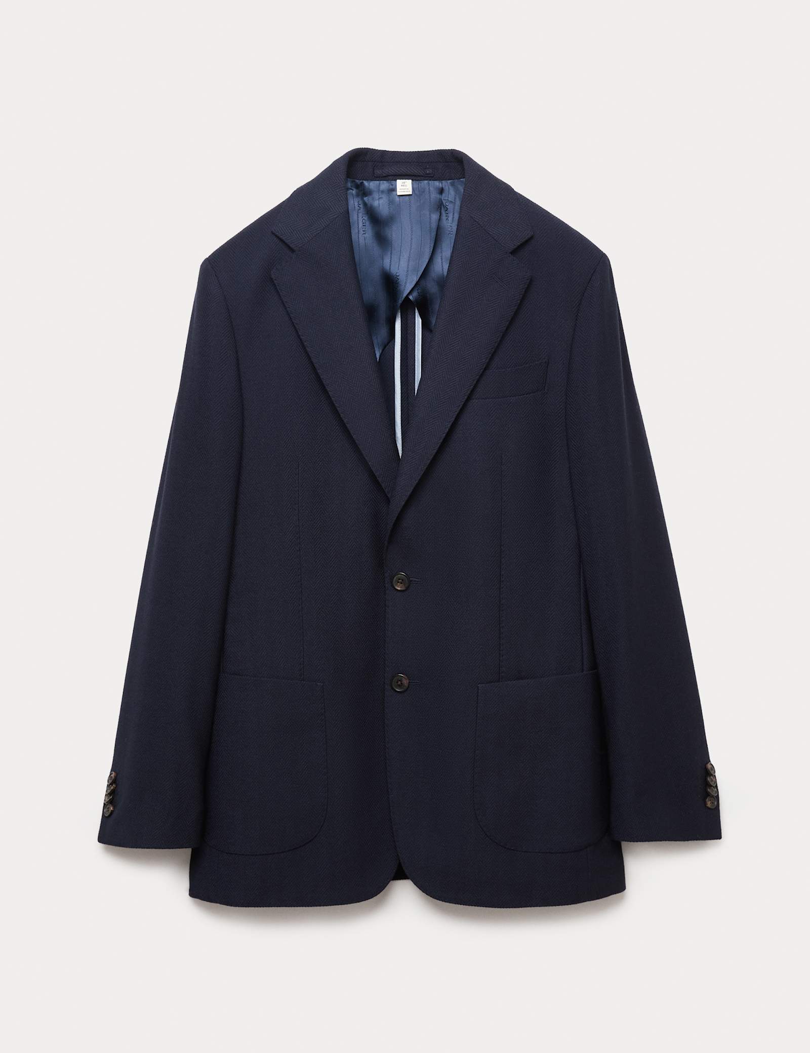 Tailored Fit Wool Herringbone Blazer - image 2