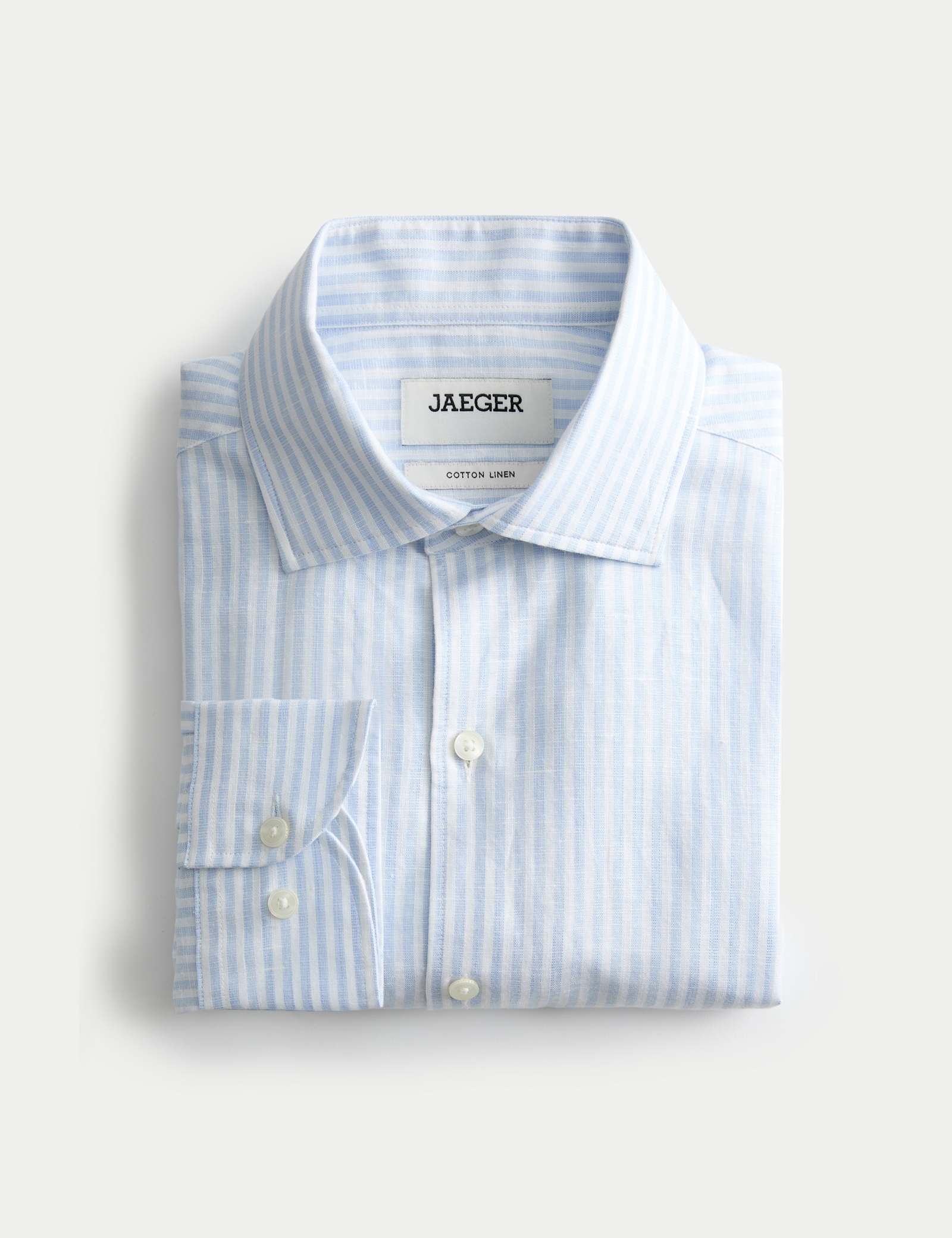 Regular Fit Luxury Linen Cotton Striped Shirt - image 1