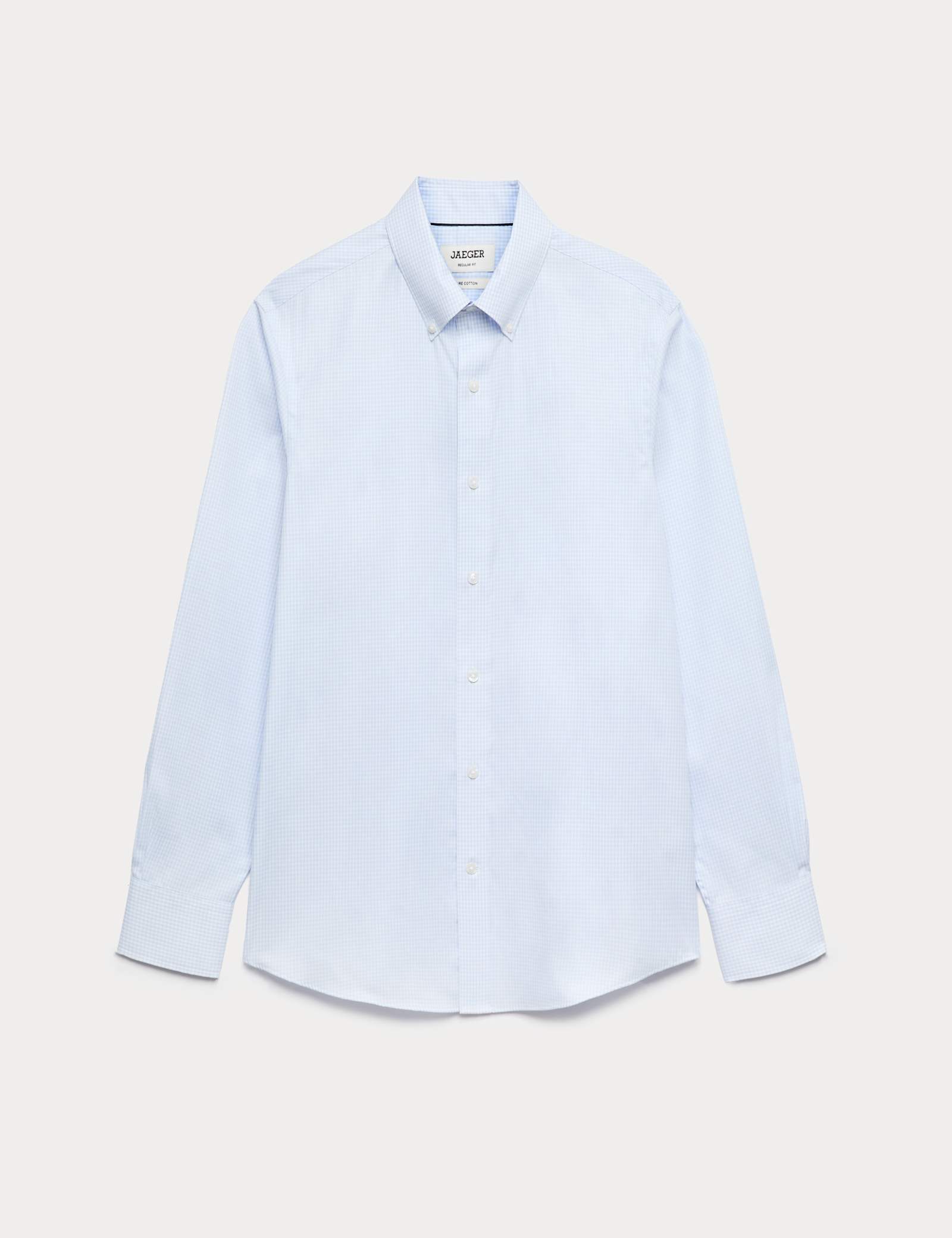 Tailored Fit Pure Cotton Check Shirt - image 4