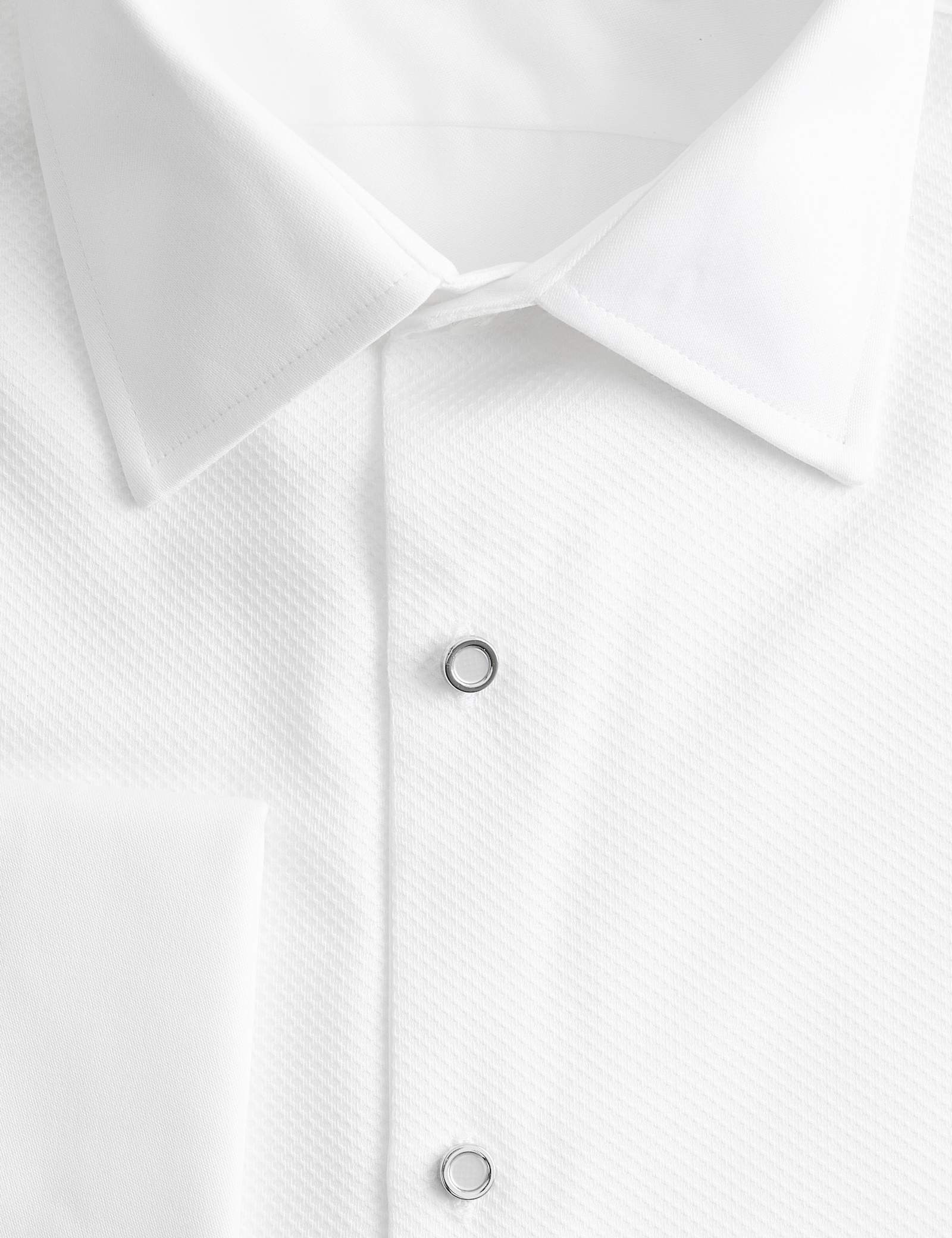 Tailored Fit Pure Cotton Bib Front Dress Shirt - image 4