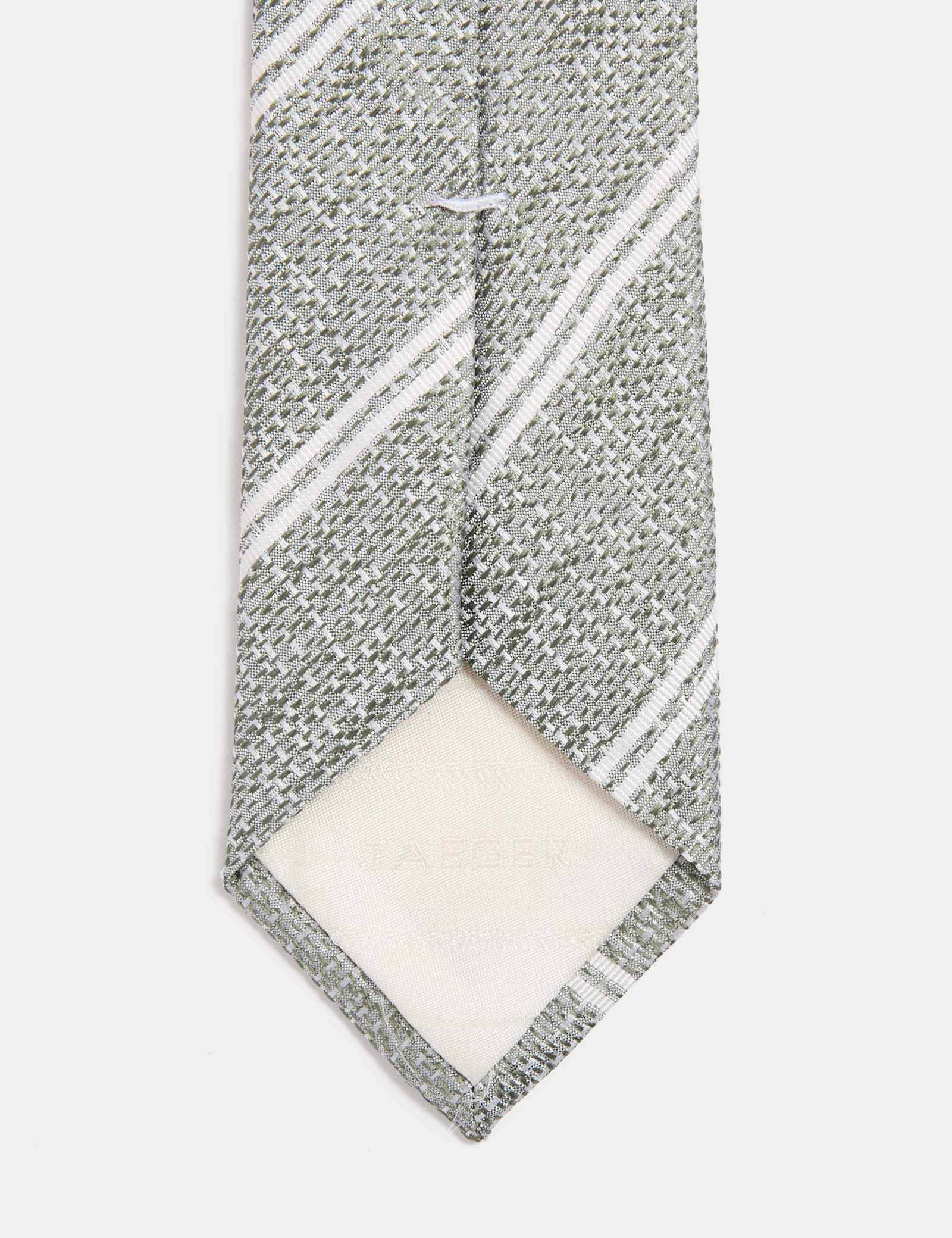 Slim Striped Pure Silk Tie - image 2
