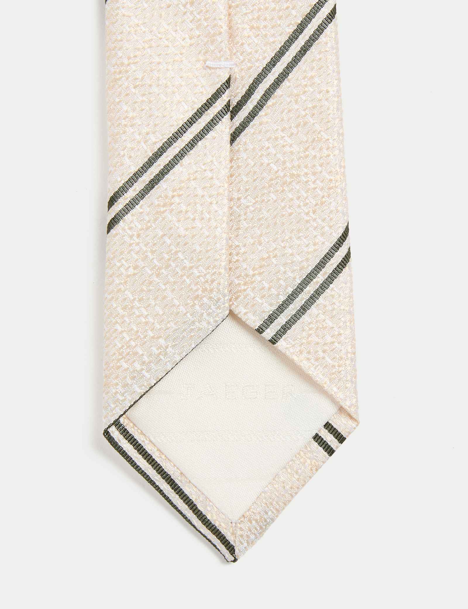 Slim Striped Pure Silk Tie - image 1