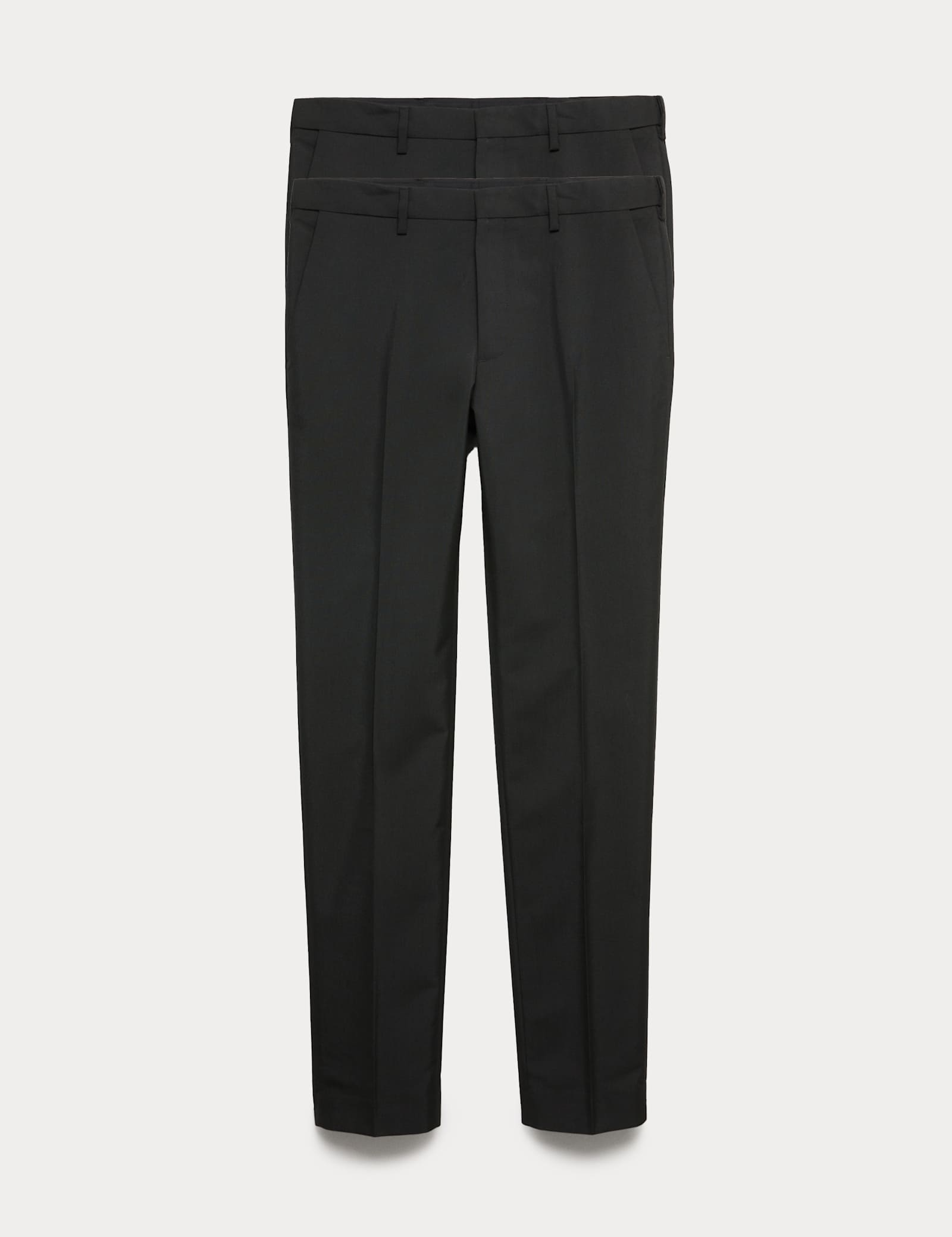 2pk Slim Fit Active Waist Smart Trousers - image 1