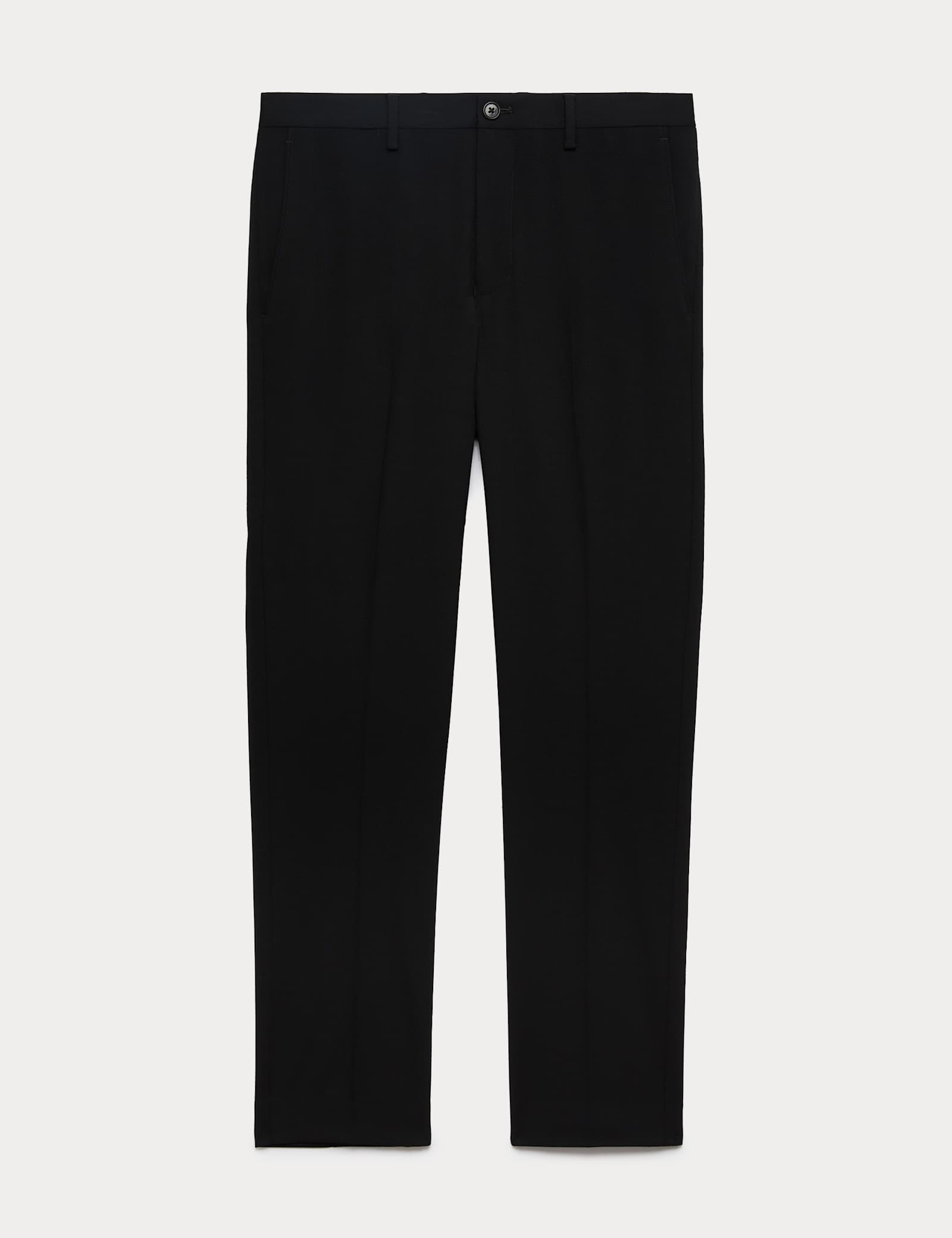 Slim Fit Wool Blend Suit Trousers - image 1