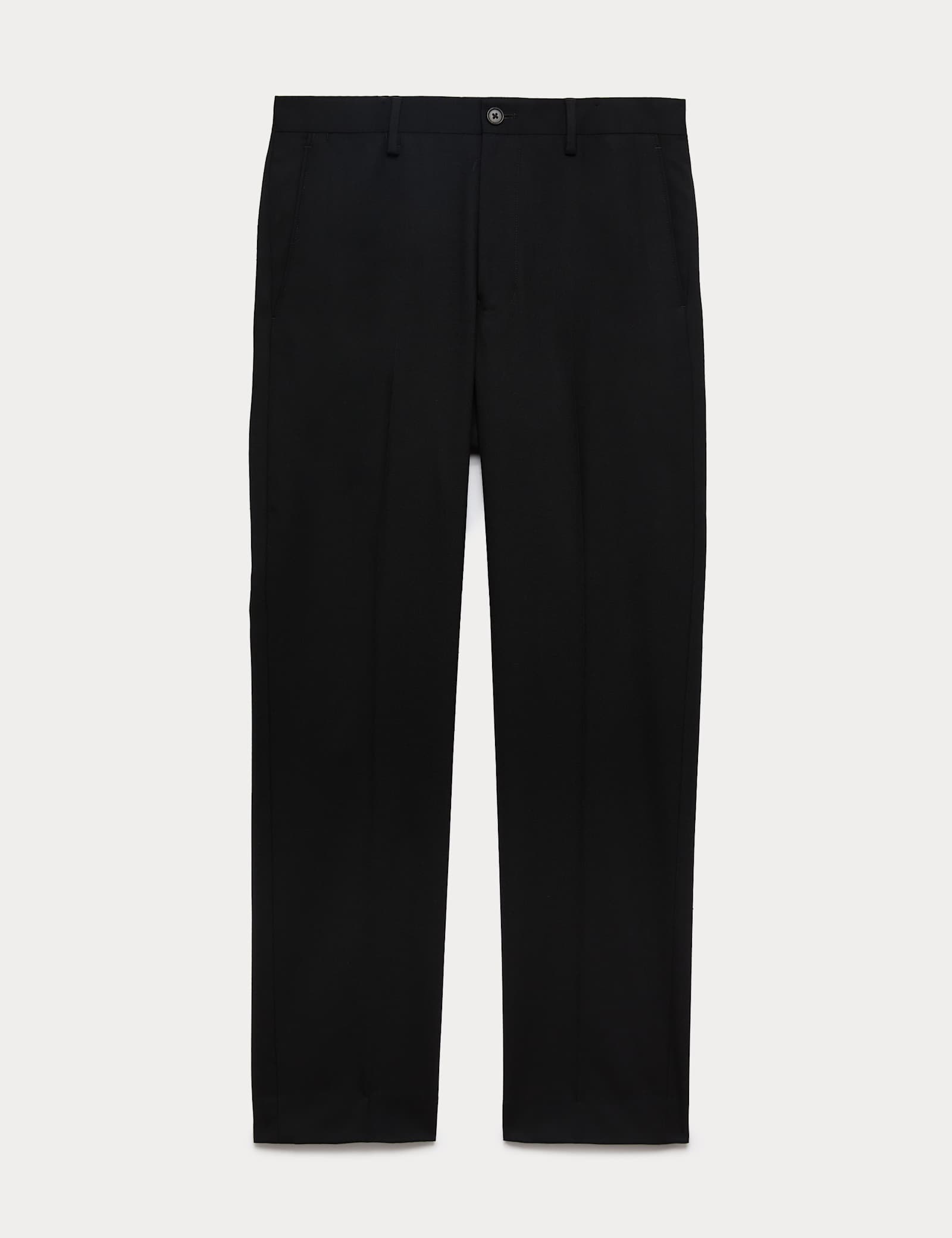 Regular Fit Wool Blend Trousers - image 1