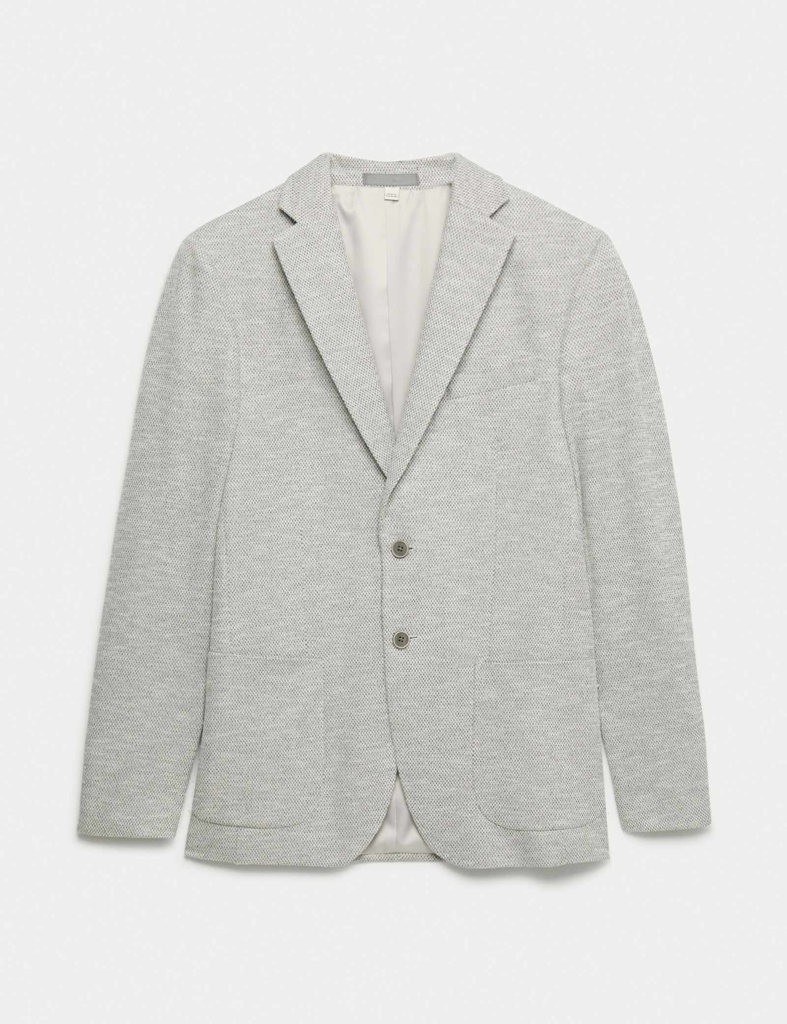 Tailored Fit Textured Stretch Blazer - image 1