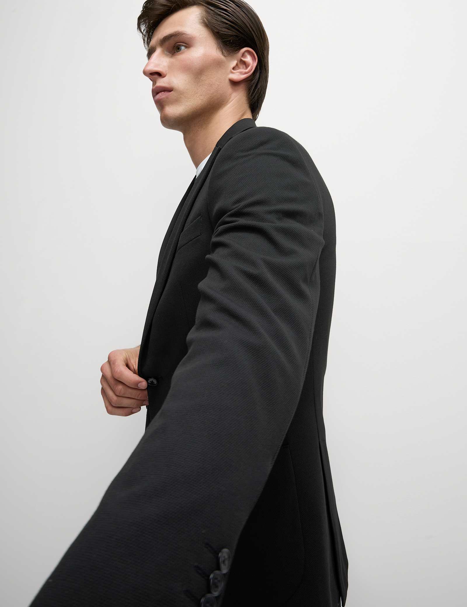 Tailored Fit Jersey Textured Blazer - image 4