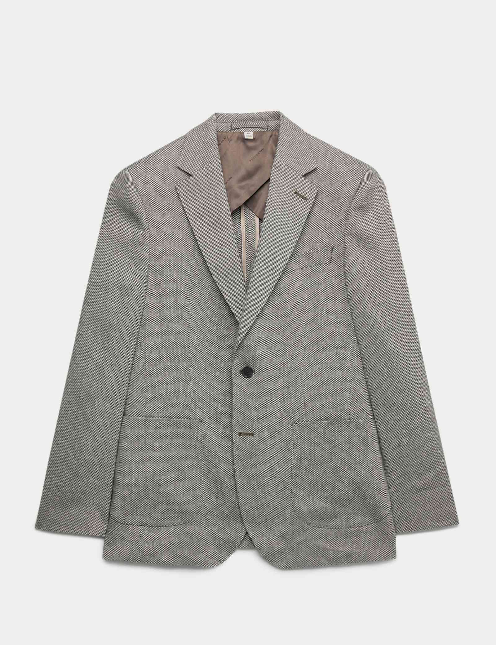 Linen Blend Textured Blazer - image 2