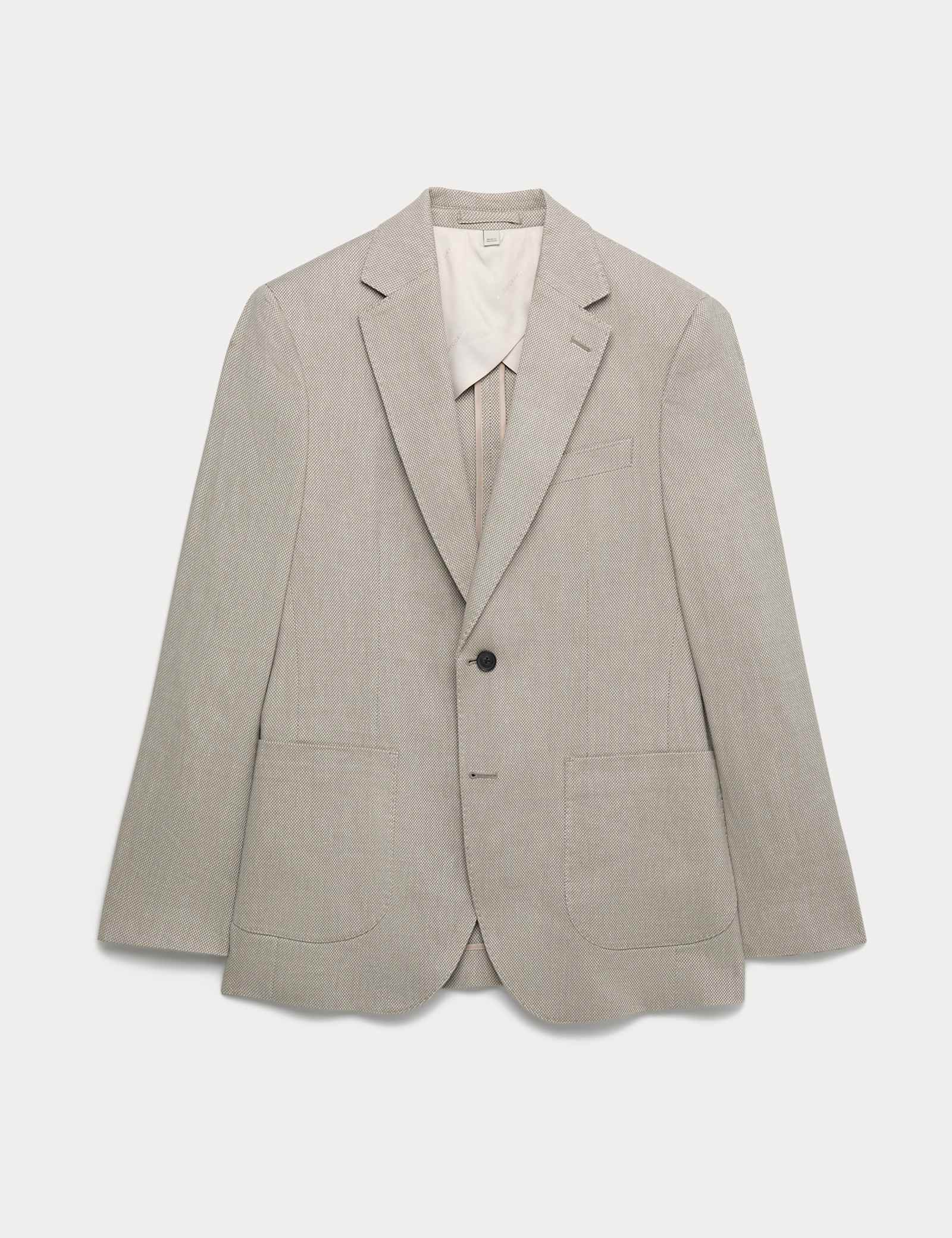 Linen Blend Textured Blazer - image 4