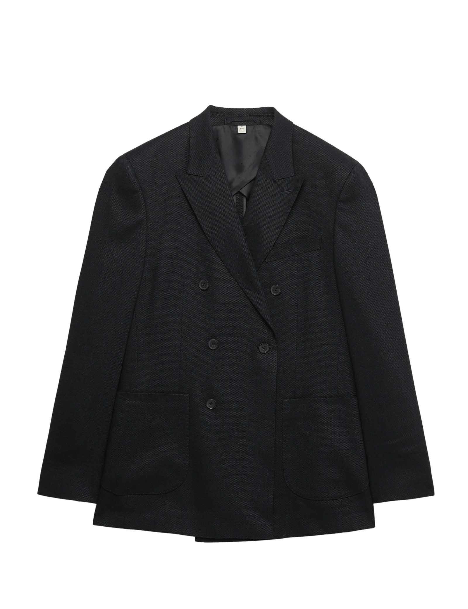 Tailored Fit Italian Linen Blend Double Breasted Blazer - image 3