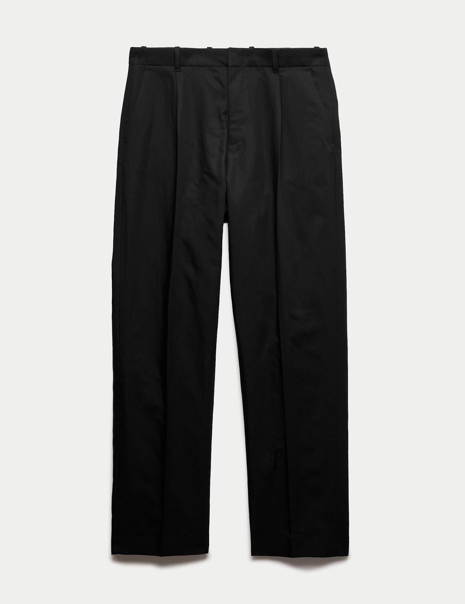 Relaxed Fit Lyocell Rich Pleat Front Trousers - image 3