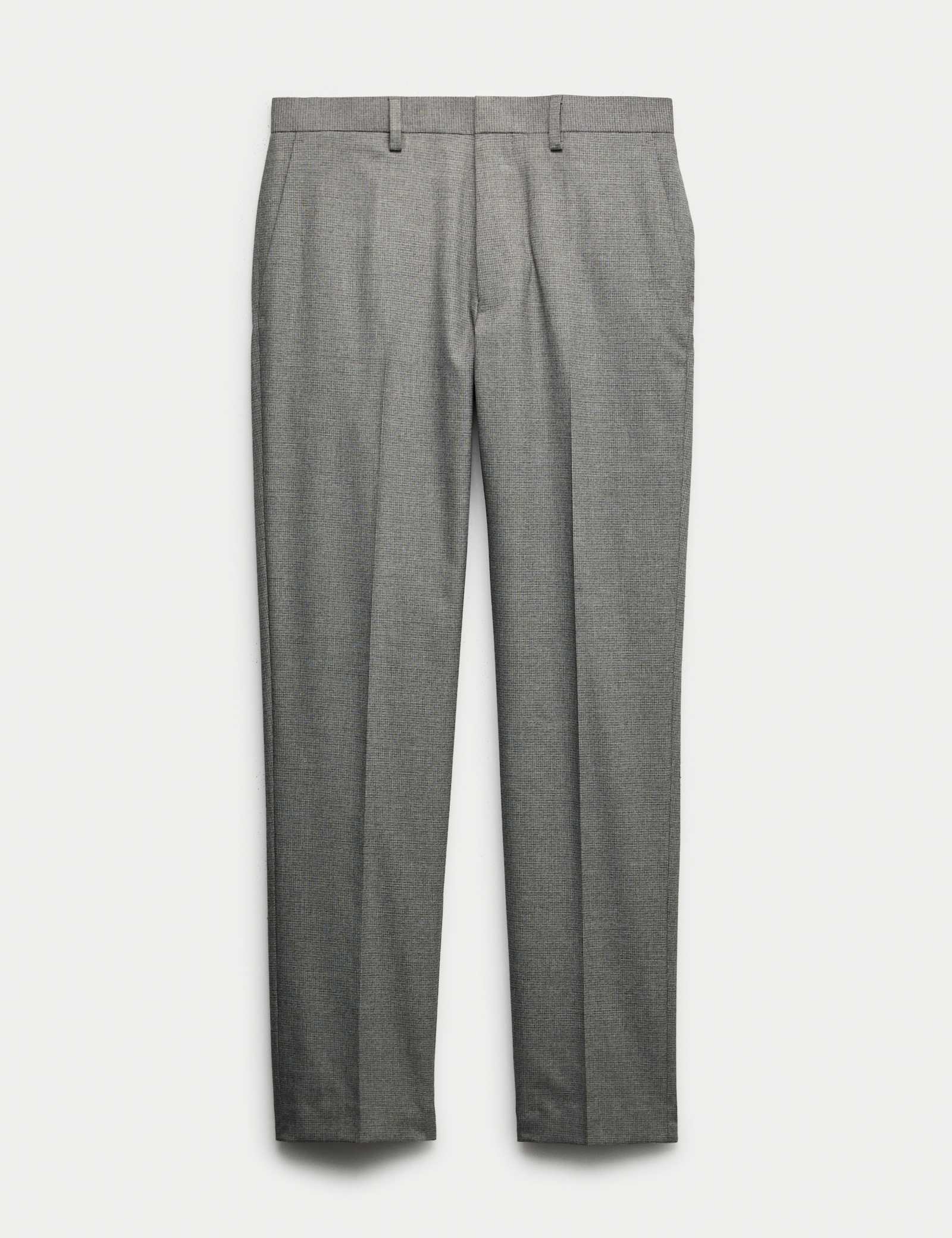 Tailored Fit Micro Grid Trousers - image 2