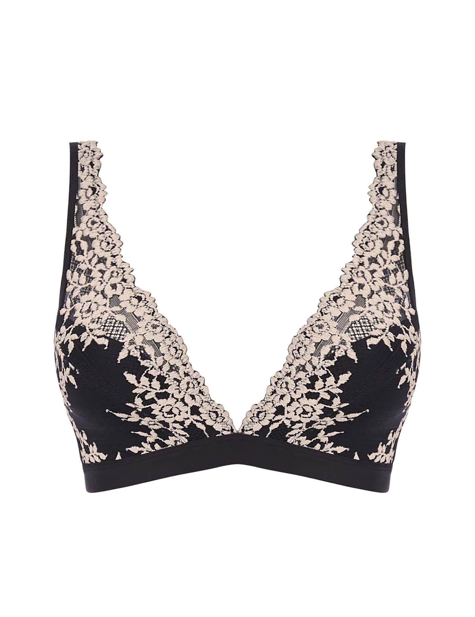 Embrace Floral Lace Non Wired Plunge Bra - image 1