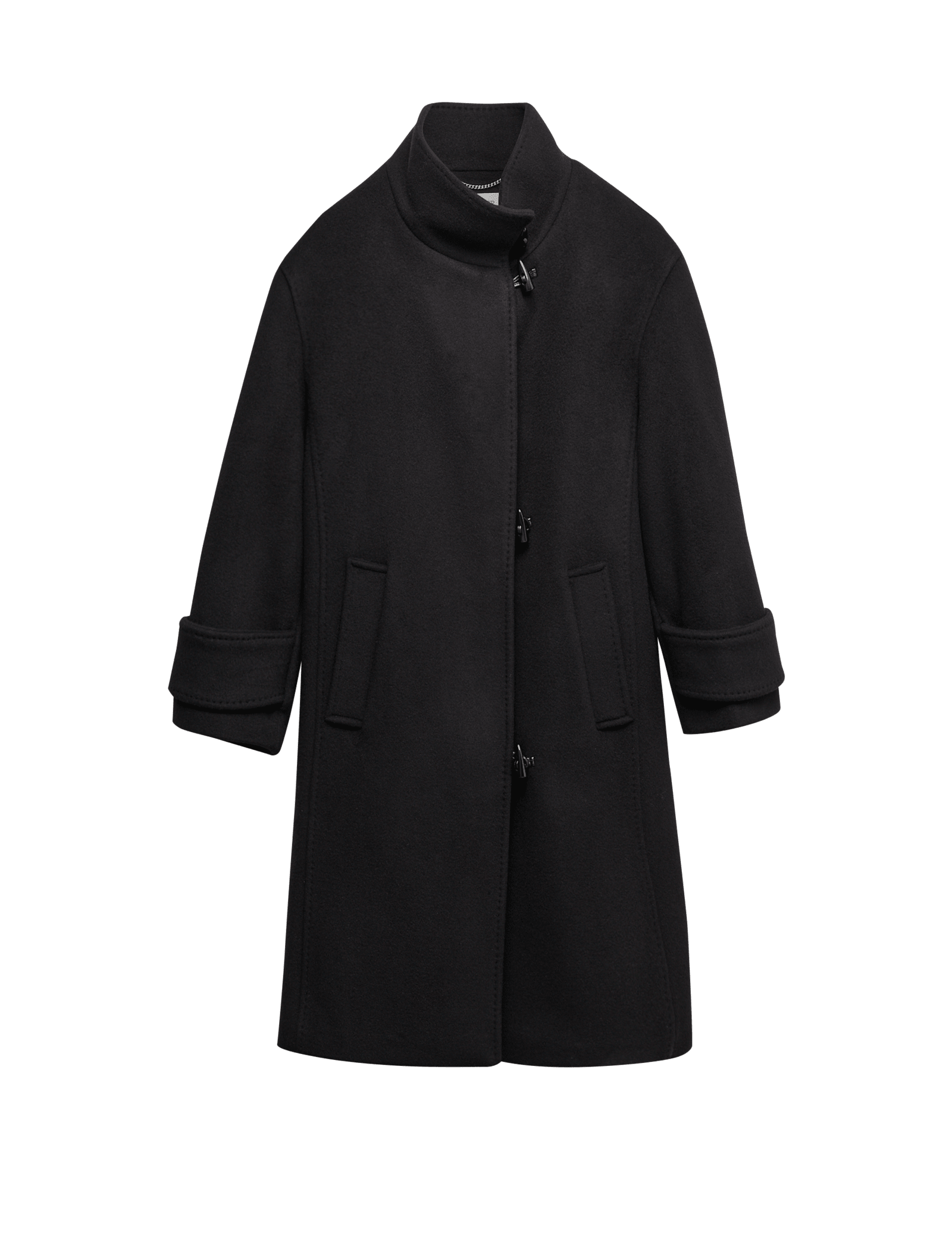 Pure Wool Funnel Neck Duffle Coat - image 3