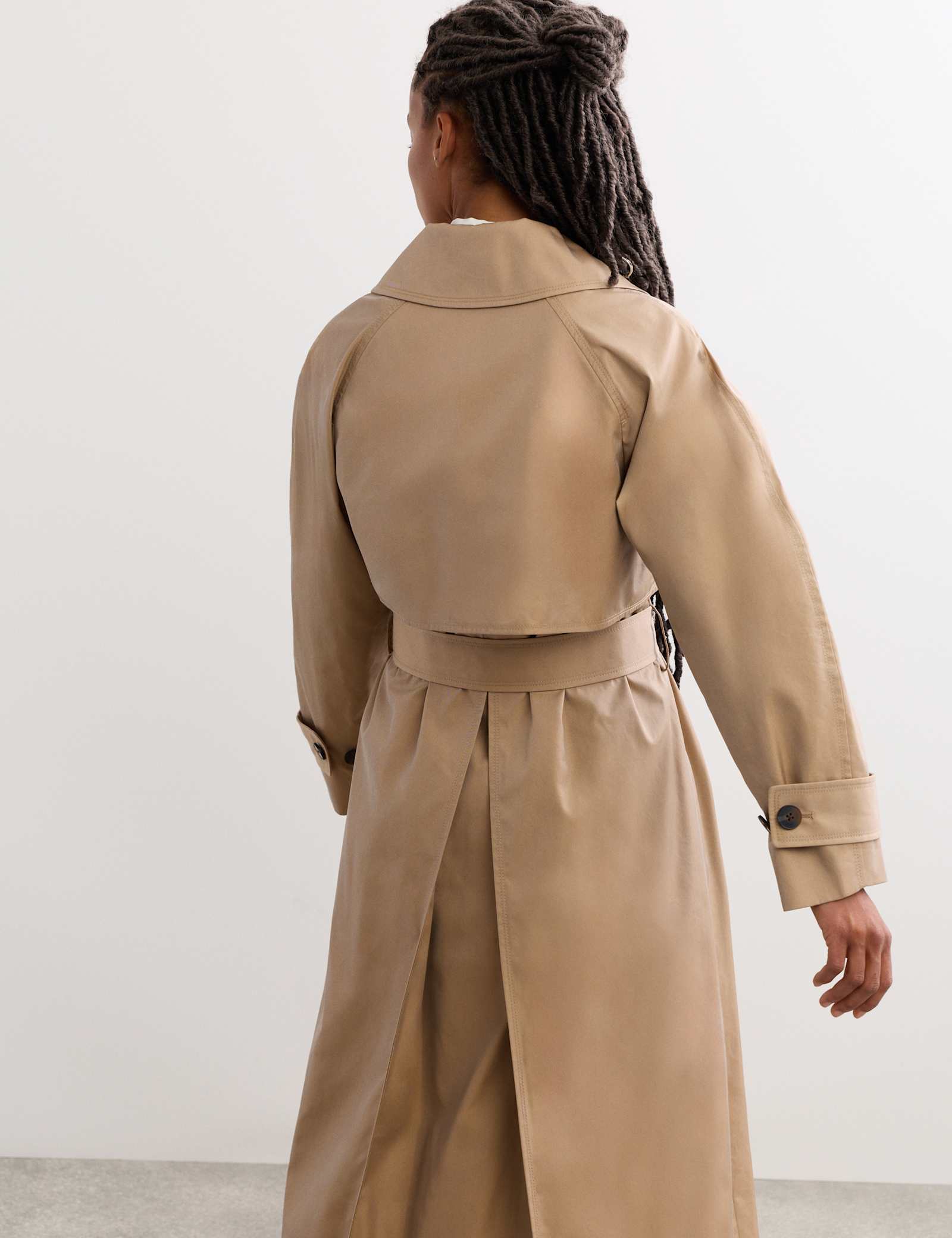 Cotton Rich Barrel Sleeve Trench Coat - image 4