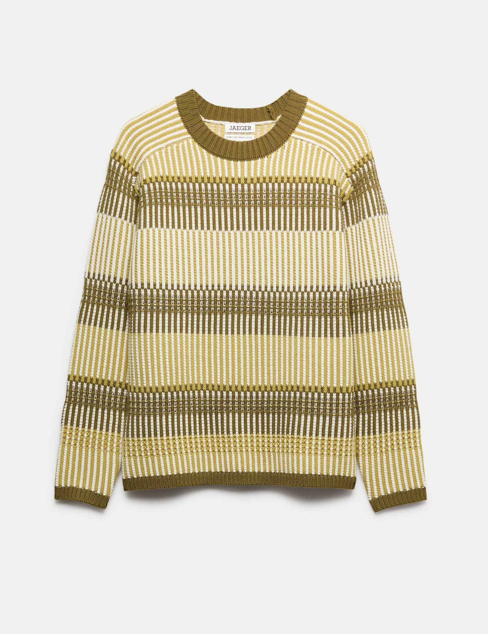 Pure Merino Wool Striped Jumper - image 1