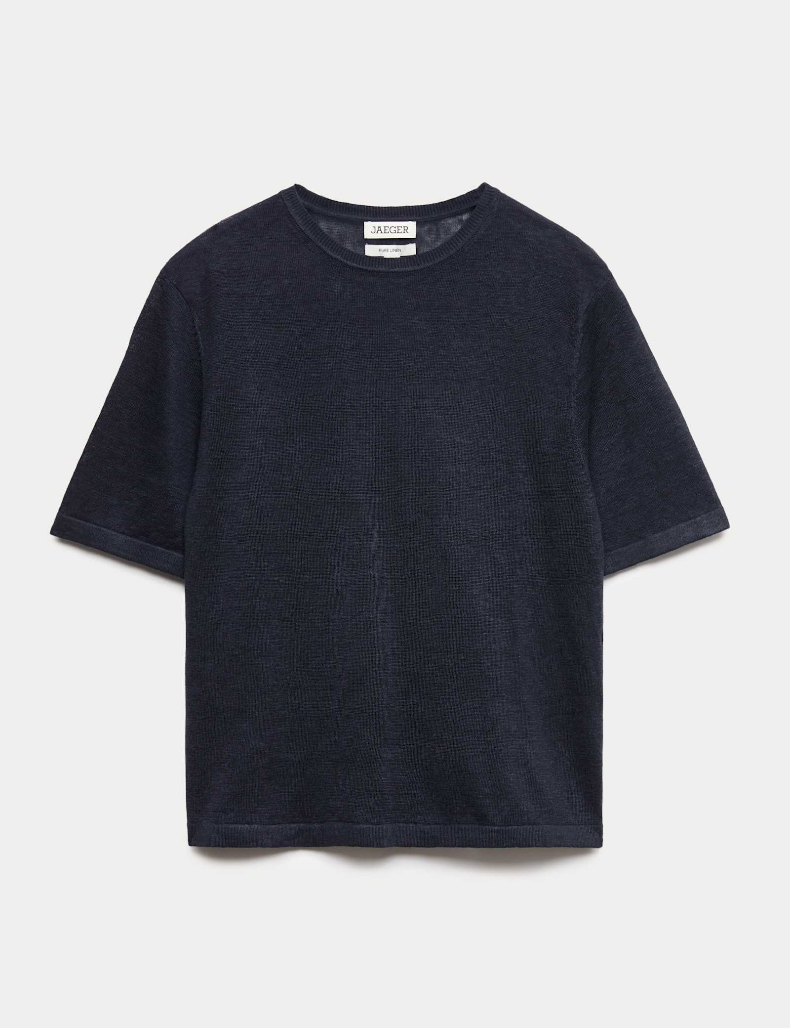 Pure Linen Textured T-Shirt - image 1