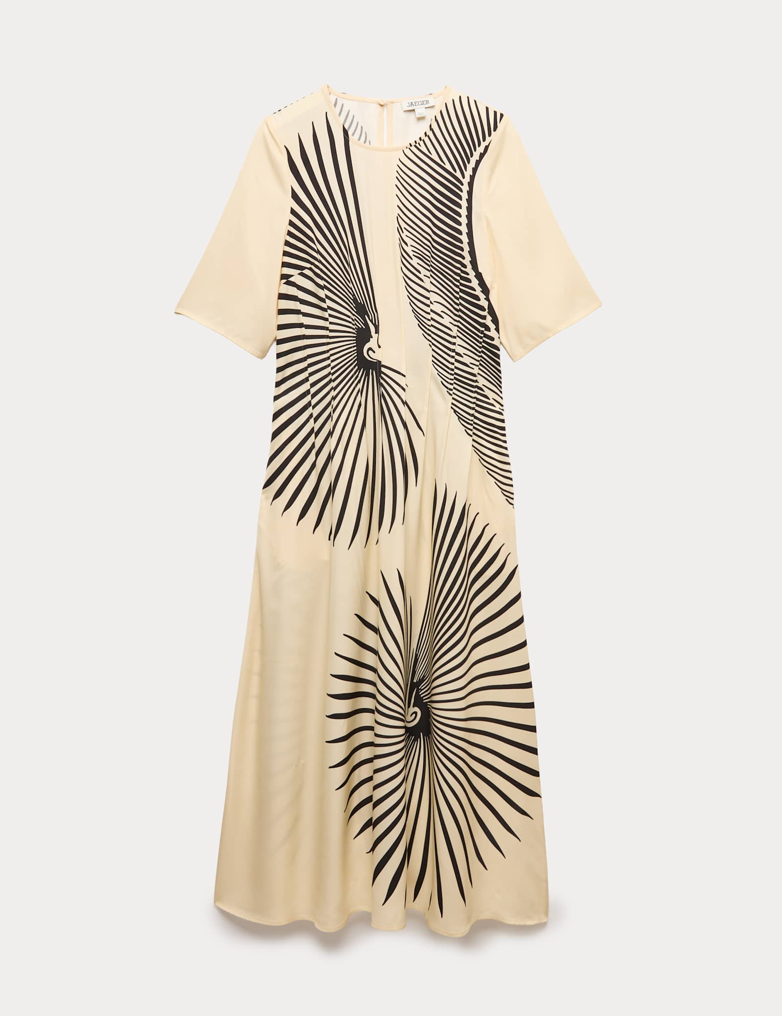 Fan Print Midi Dress - image 1